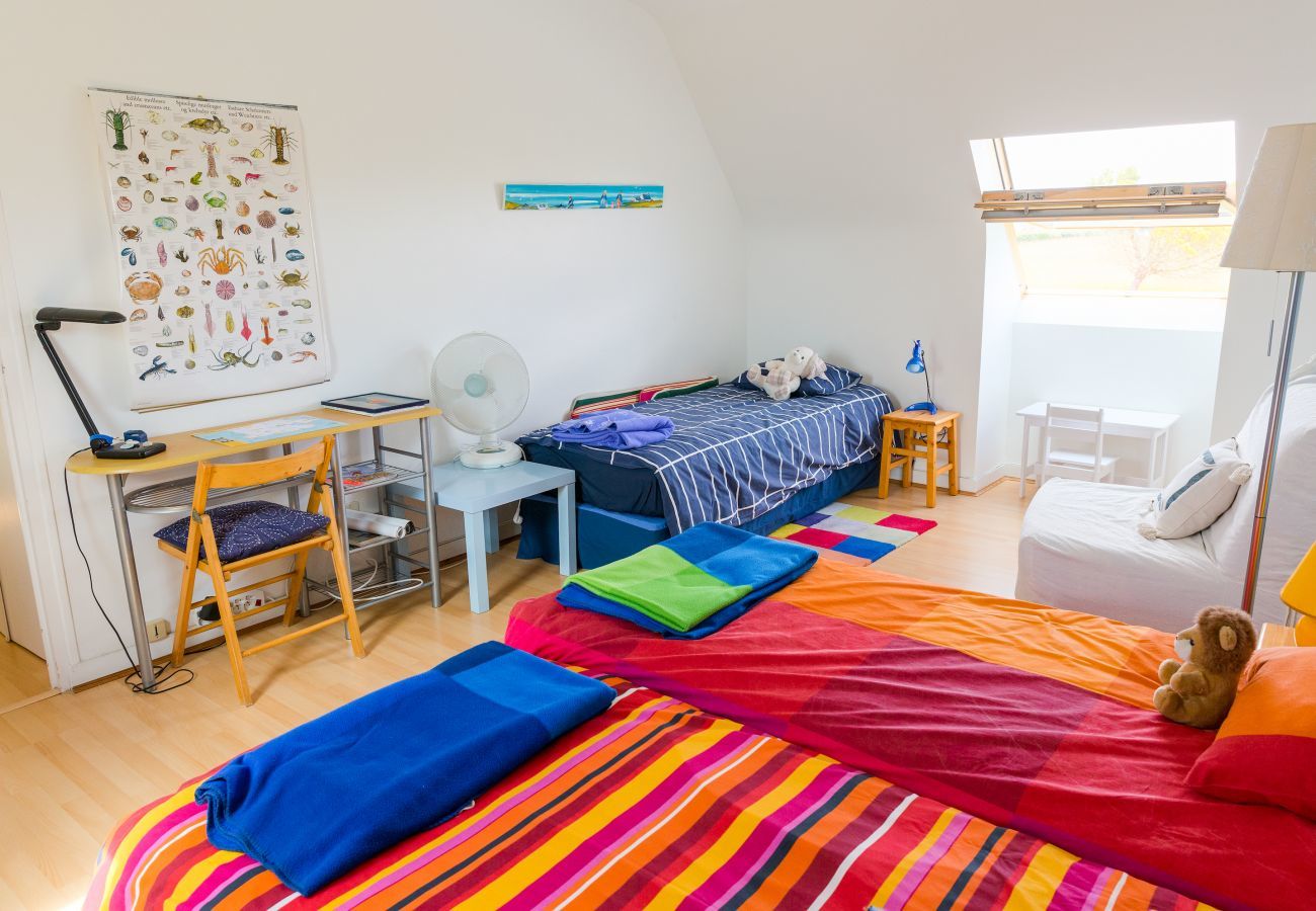 Ferienhaus in Penmarch - 600m vom Strand entfernt, Familienhaus für 9