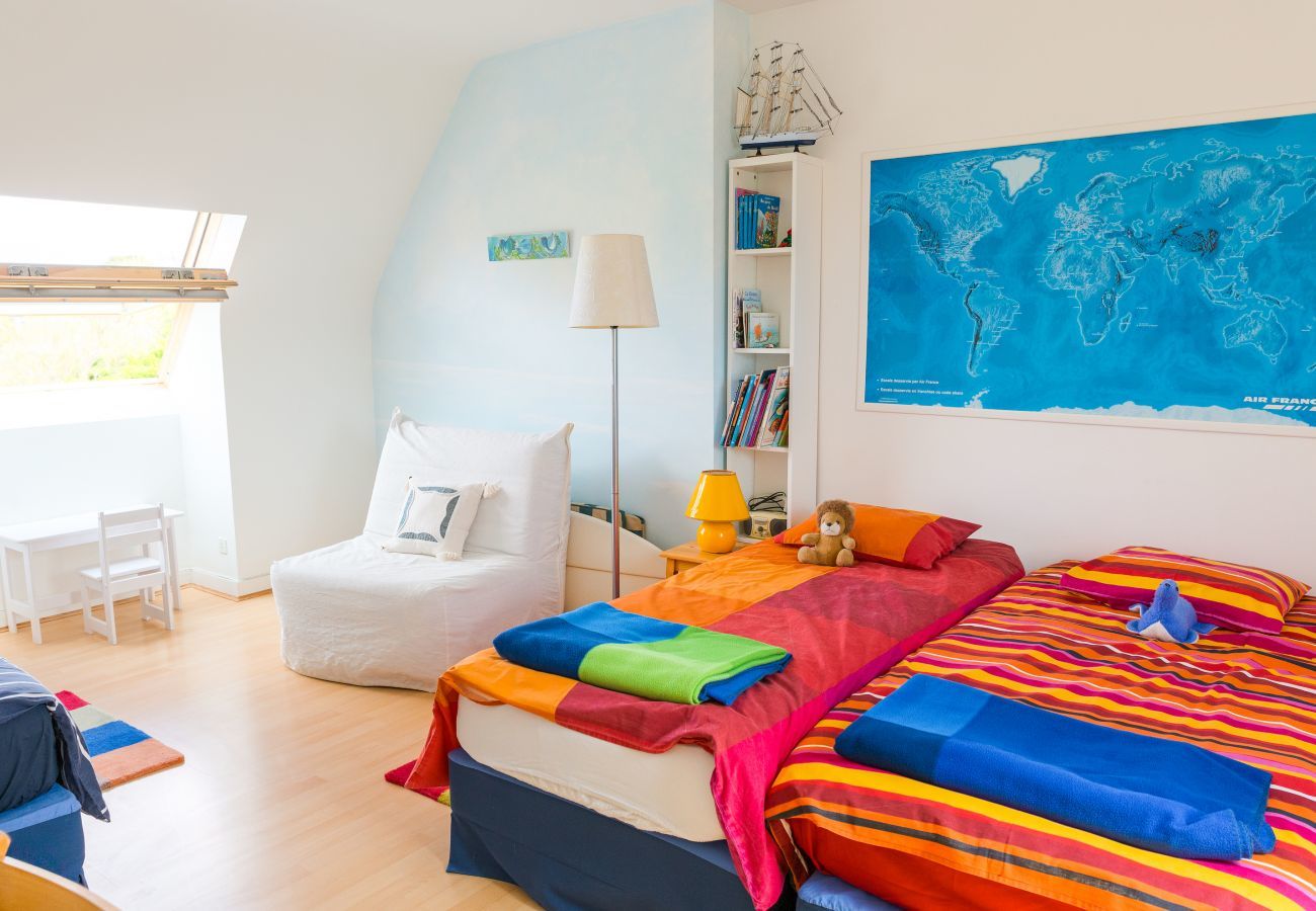 Ferienhaus in Penmarch - 600m vom Strand entfernt, Familienhaus für 9