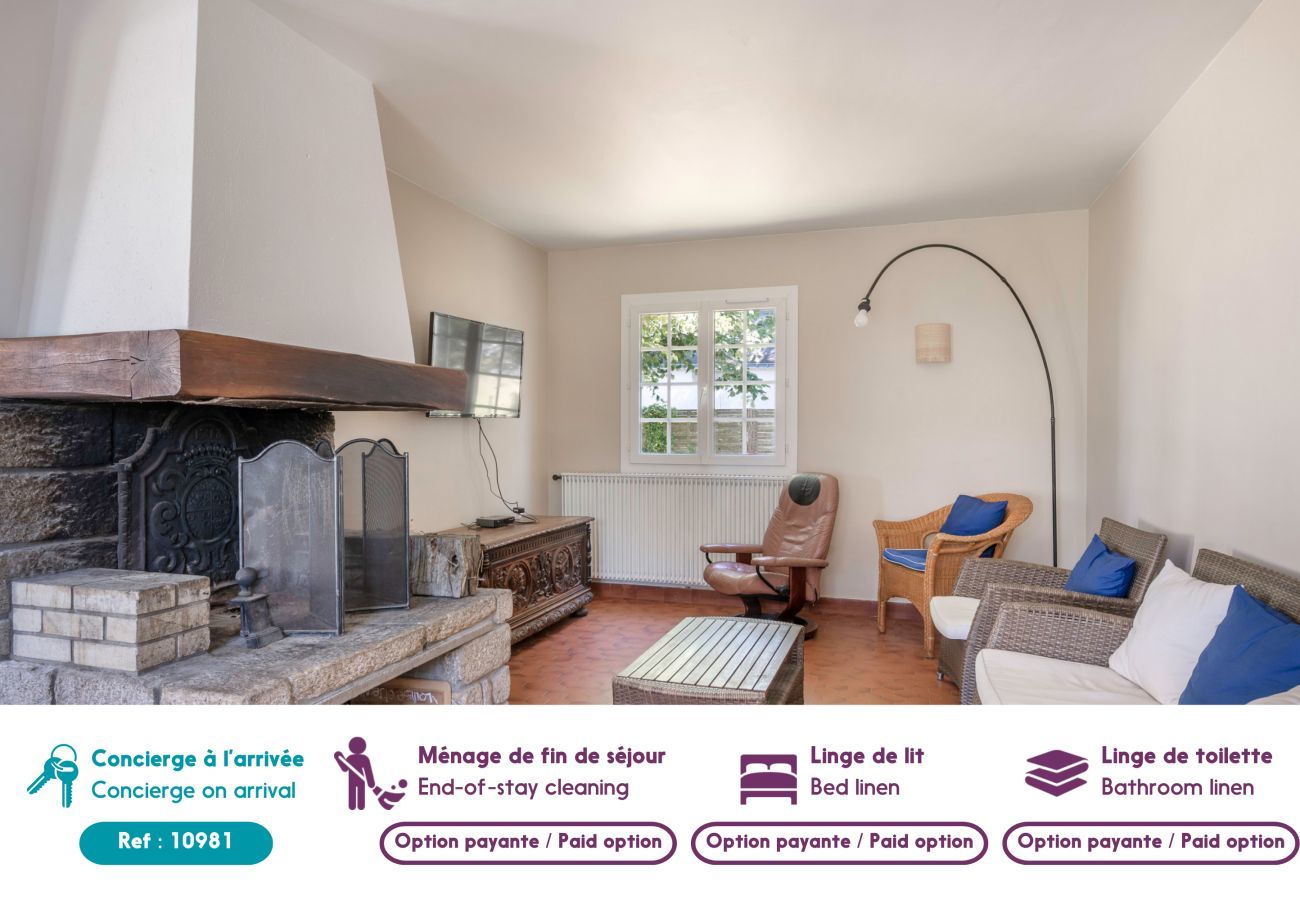 Ferienhaus in Saint-Gildas-de-Rhuys - Haus am Meer- 10 Personen - Garten