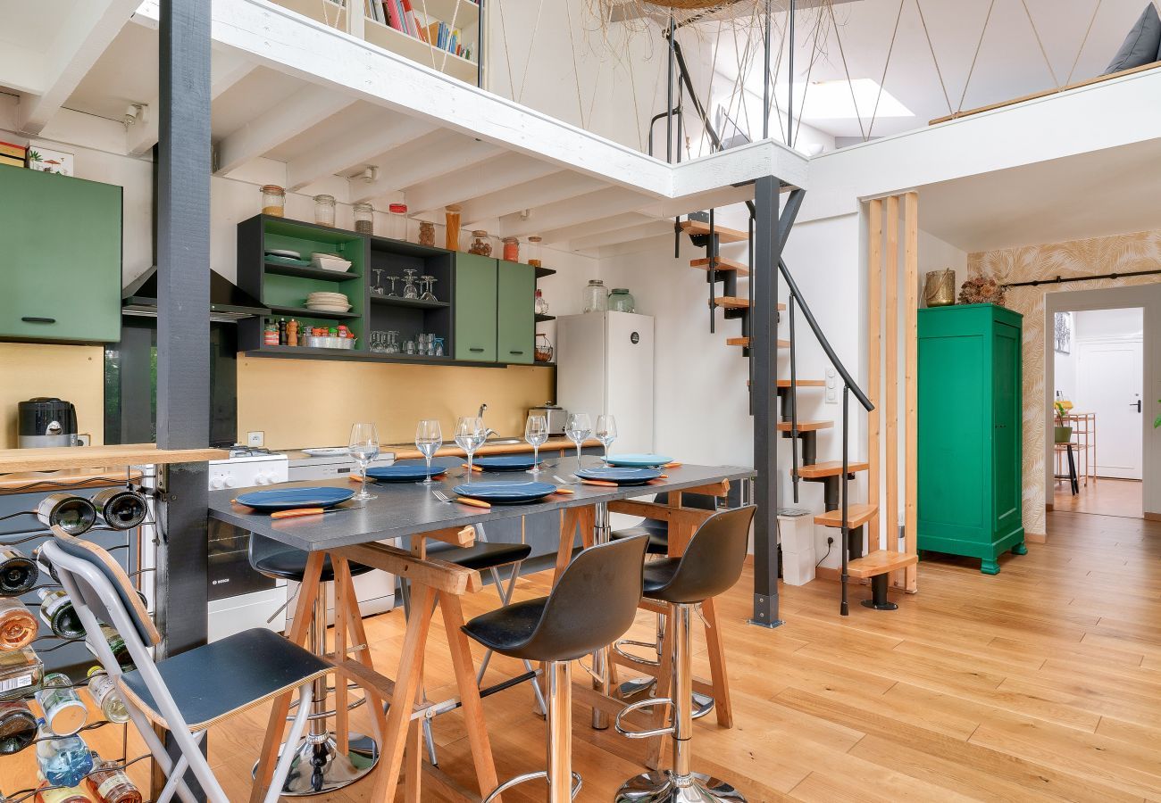 Ferienhaus in Nantes - Charmantes Haus mit Blumengarten in Nantes