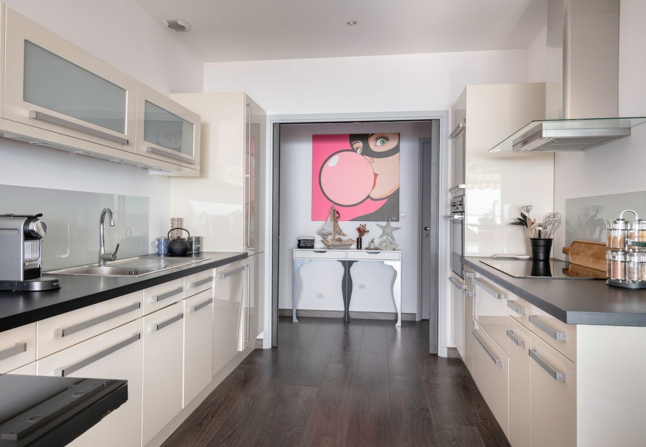 Ferienwohnung in Le Pouliguen - Nau Beach, Meerblick, schöne Wohnung für 6 Person