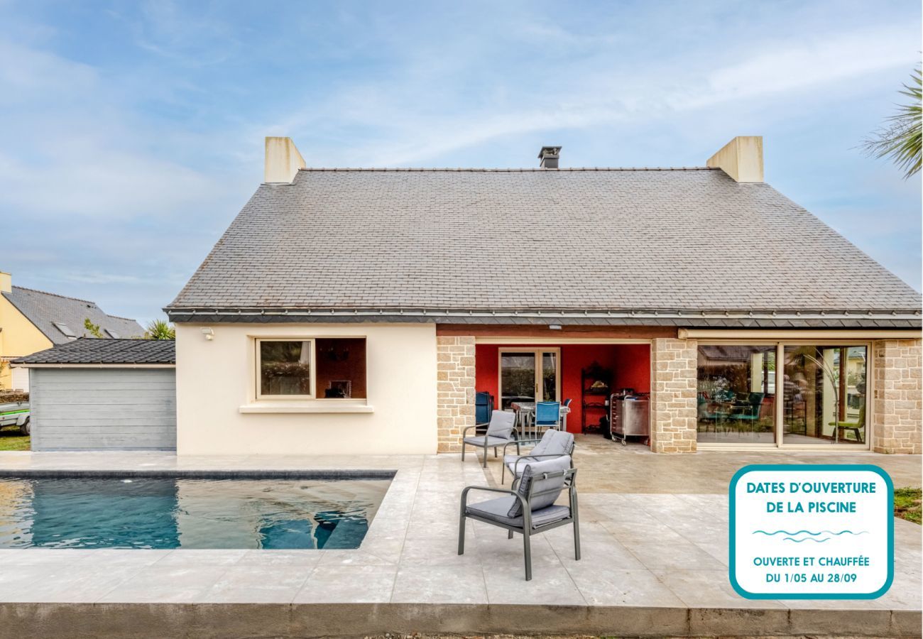 Ferienhaus in Sarzeau - Grosse Haus für 10 mit pool; Sarzeau