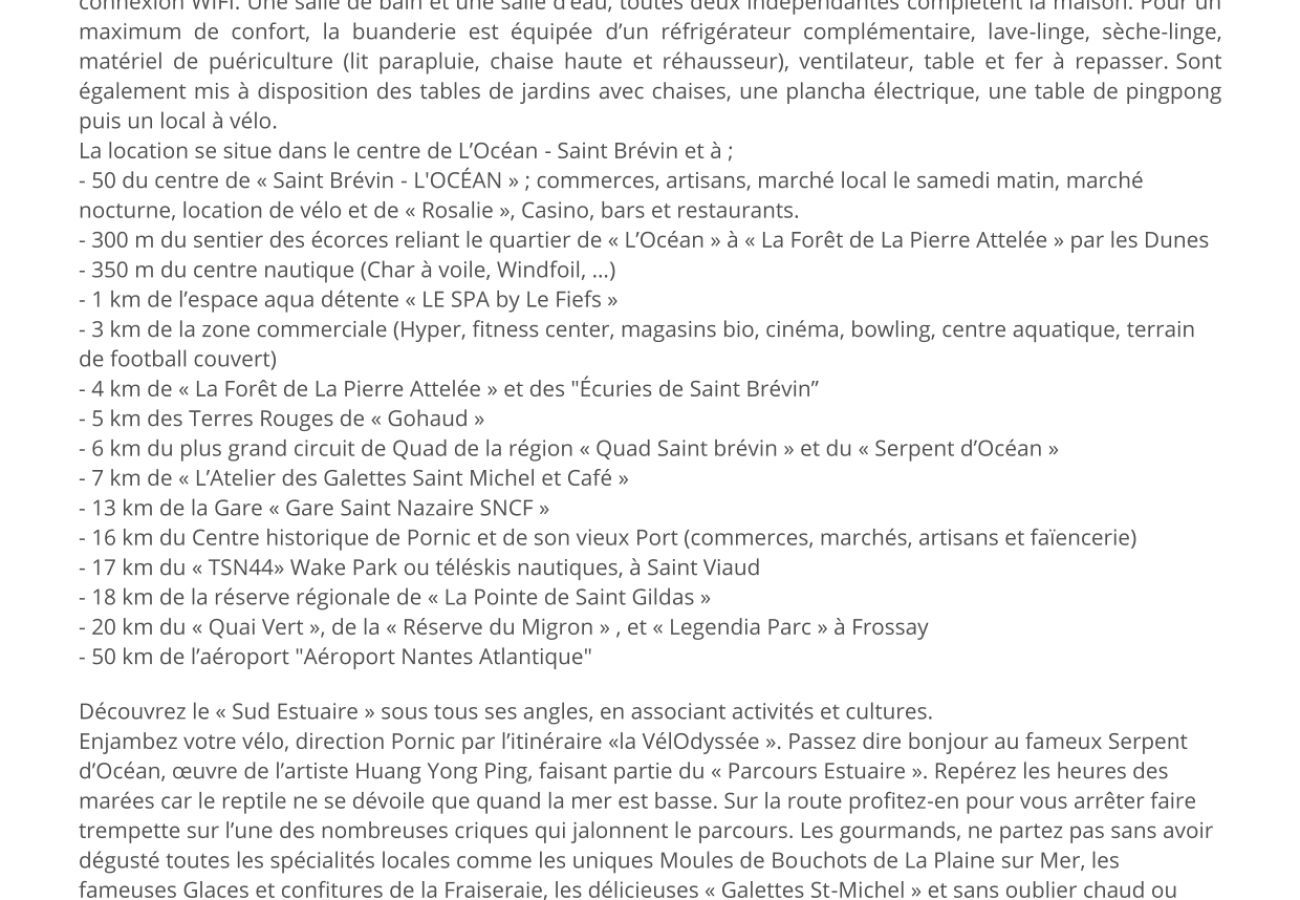 Ferienhaus in Saint-Brevin-les-Pins -  Familienvilla 300 m vom Strand L’Océan entfernt
