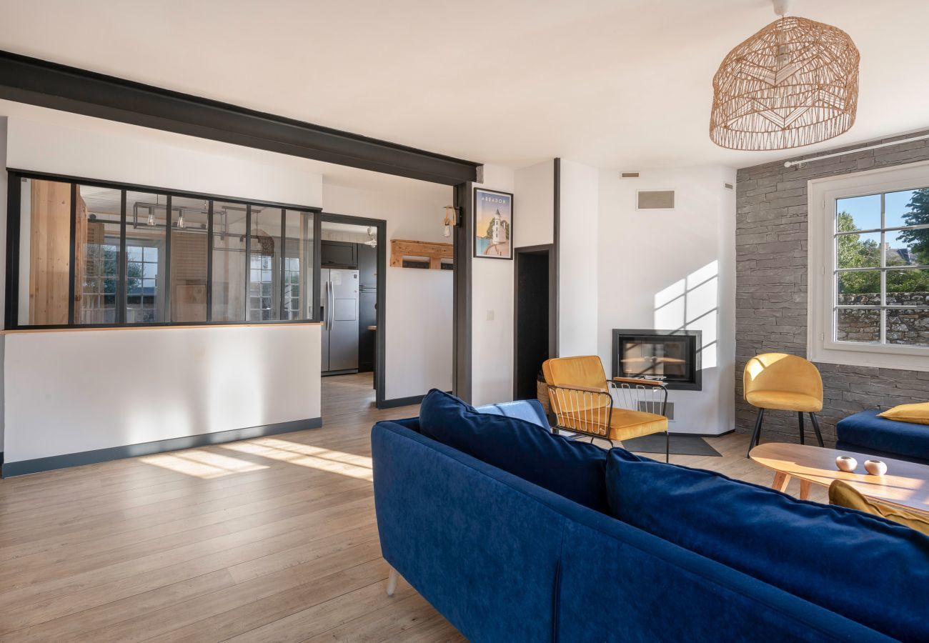 Ferienhaus in Arzon - Wohnzimmer für 11 - Garten - Arzon