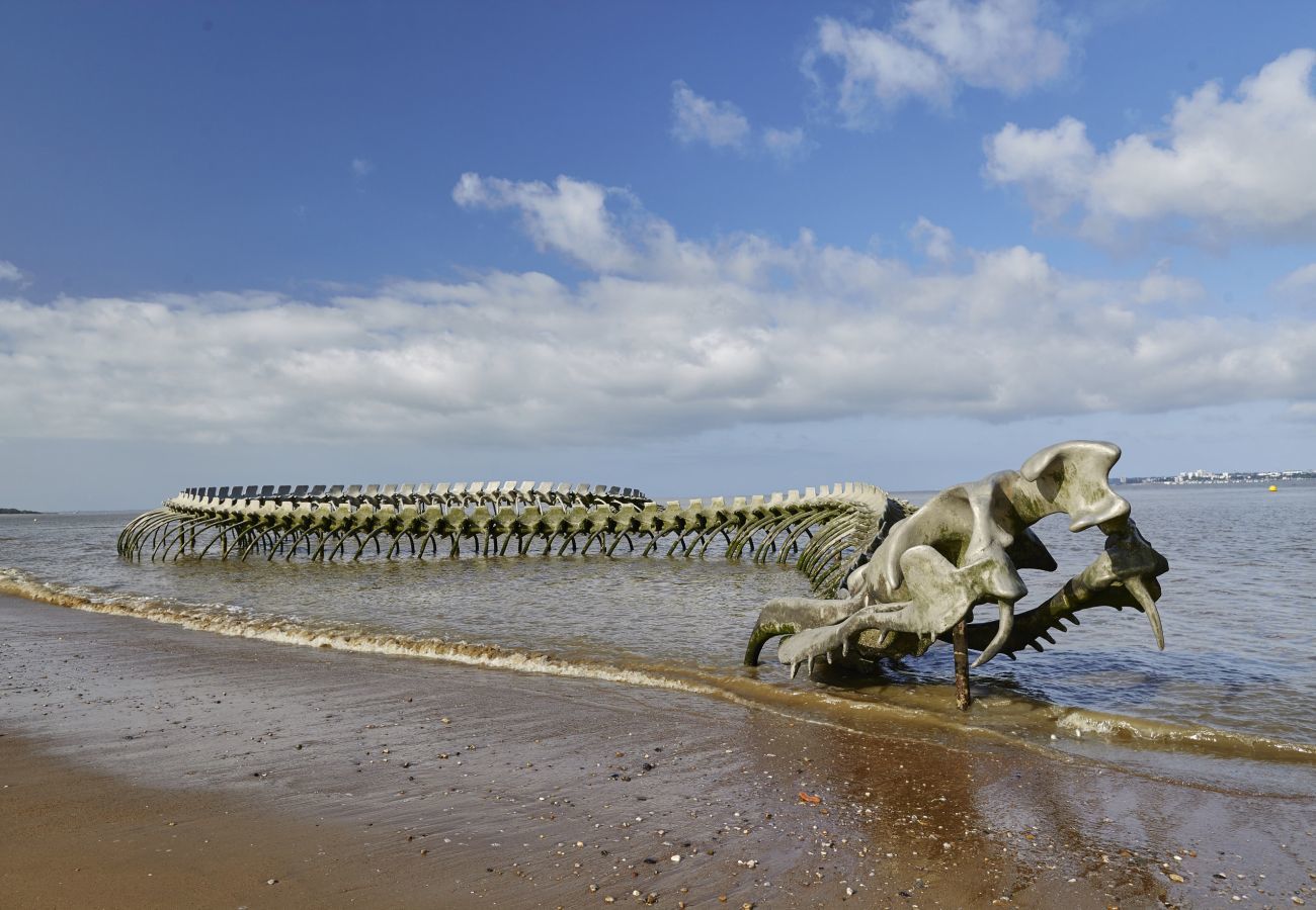 Ferienhaus in La Plaine-sur-Mer - Architektenhaus mit Blick auf das Meer in La Plaine sur Mer