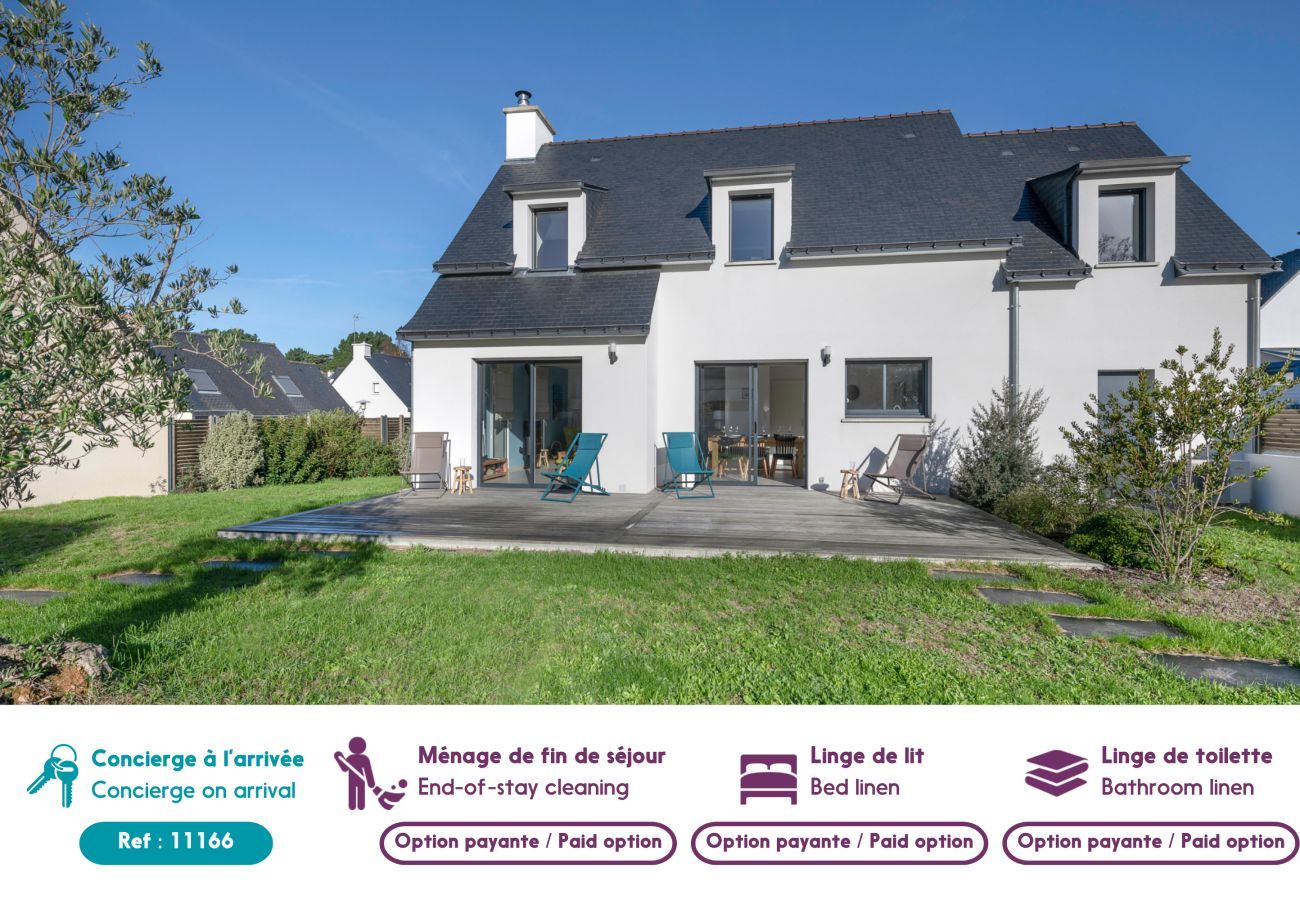 Ferienhaus in Arzon - 300m zum Strand - Große Terrasse - 8 Personen