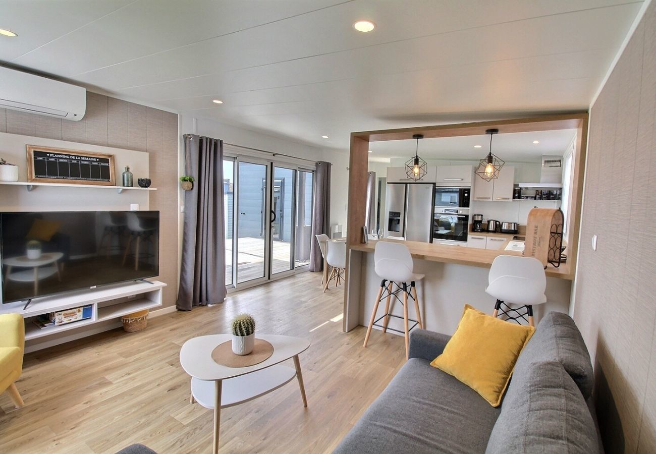 Chalet in Bretignolles-sur-Mer - Chalet mit Klima – Pool – 4 Erw. – 2 Kinder