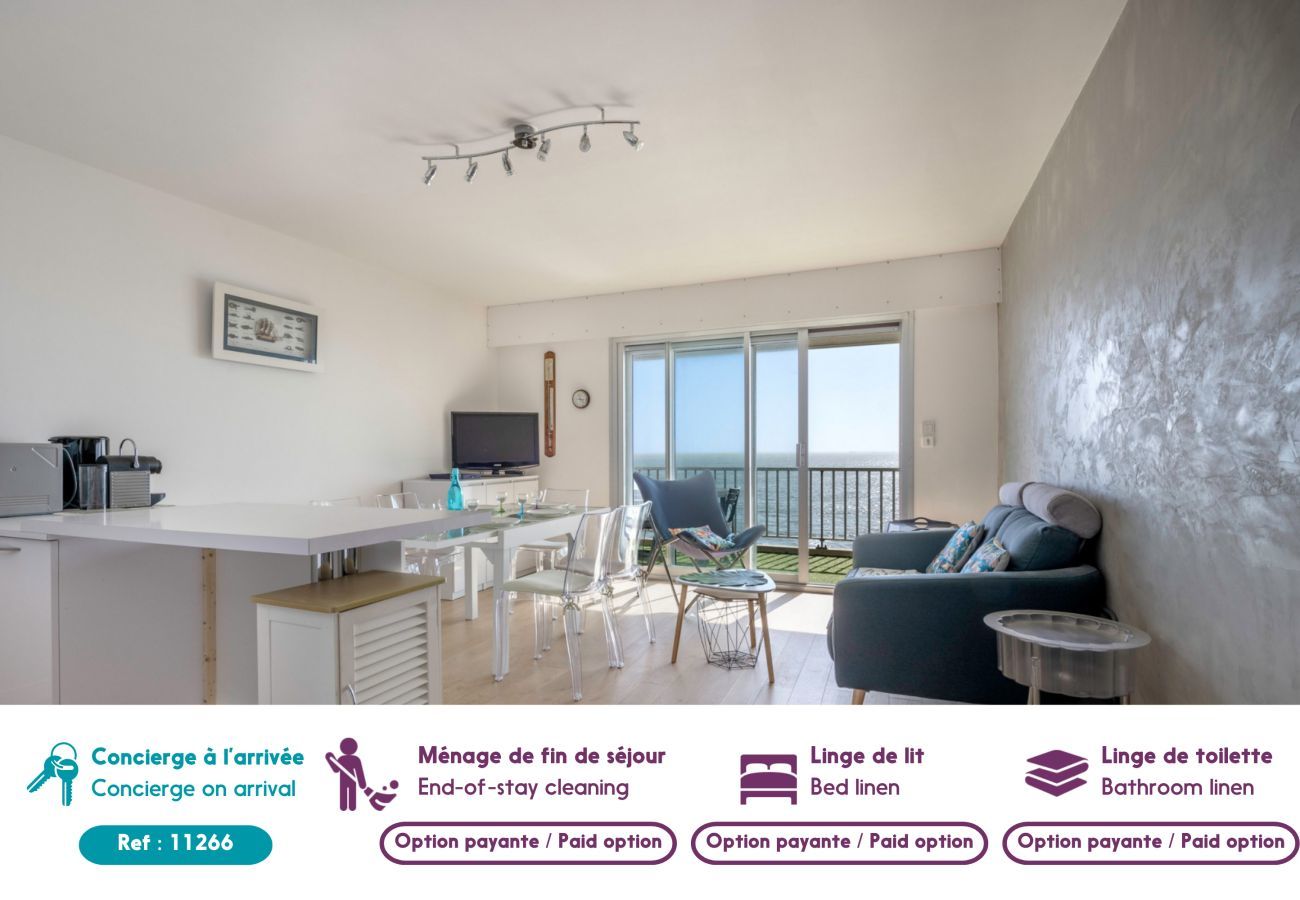 Ferienwohnung in La Baule-Escoublac - Wohnung am Meer mit Balkon in La Baule - 6 Erw