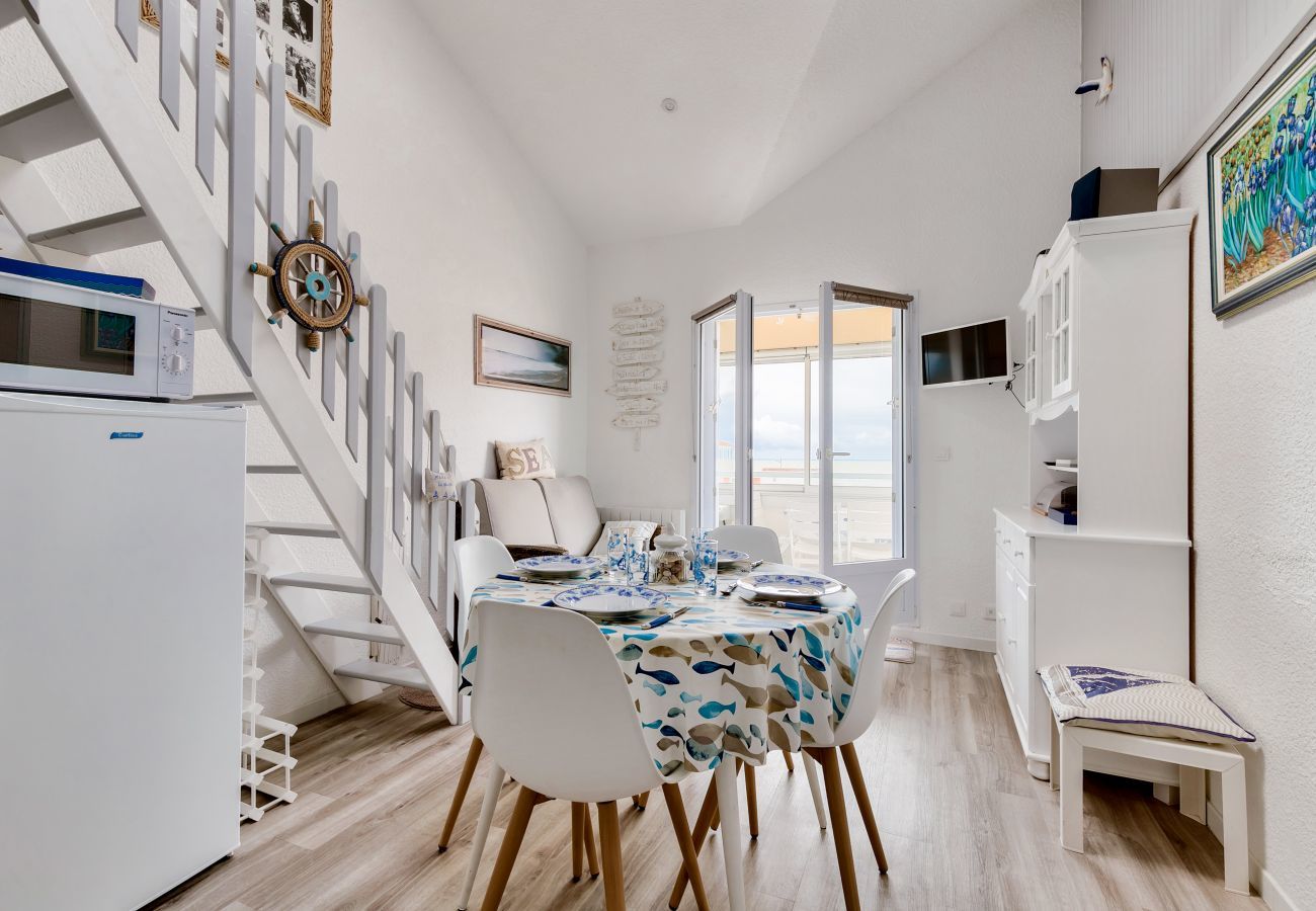 Ferienwohnung in Saint-Hilaire-de-Riez - Meerseite- Wohnung für 4 auf der Corniche