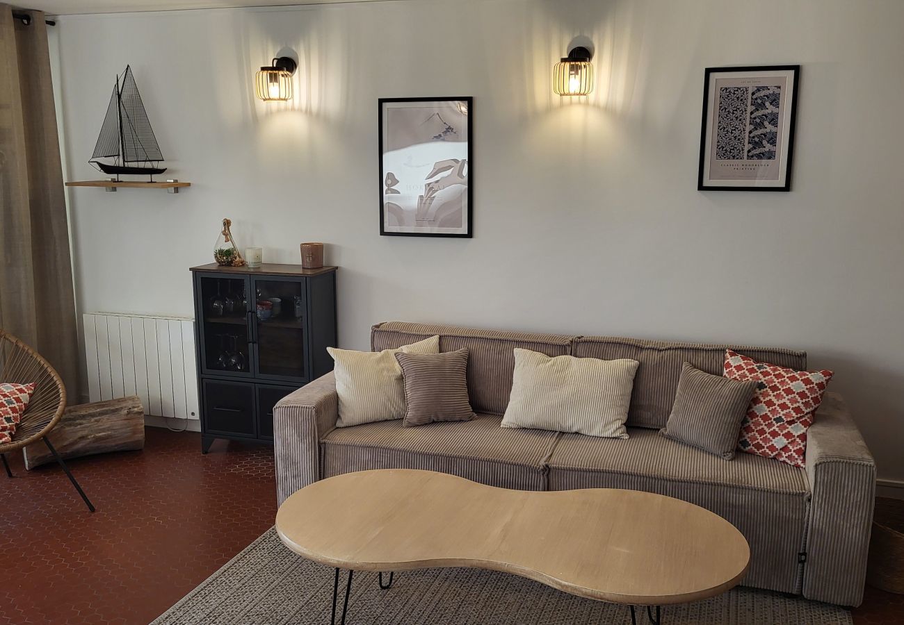 Ferienwohnung in Arzon - Apartment mit Meerblick, am Fuße der Strände