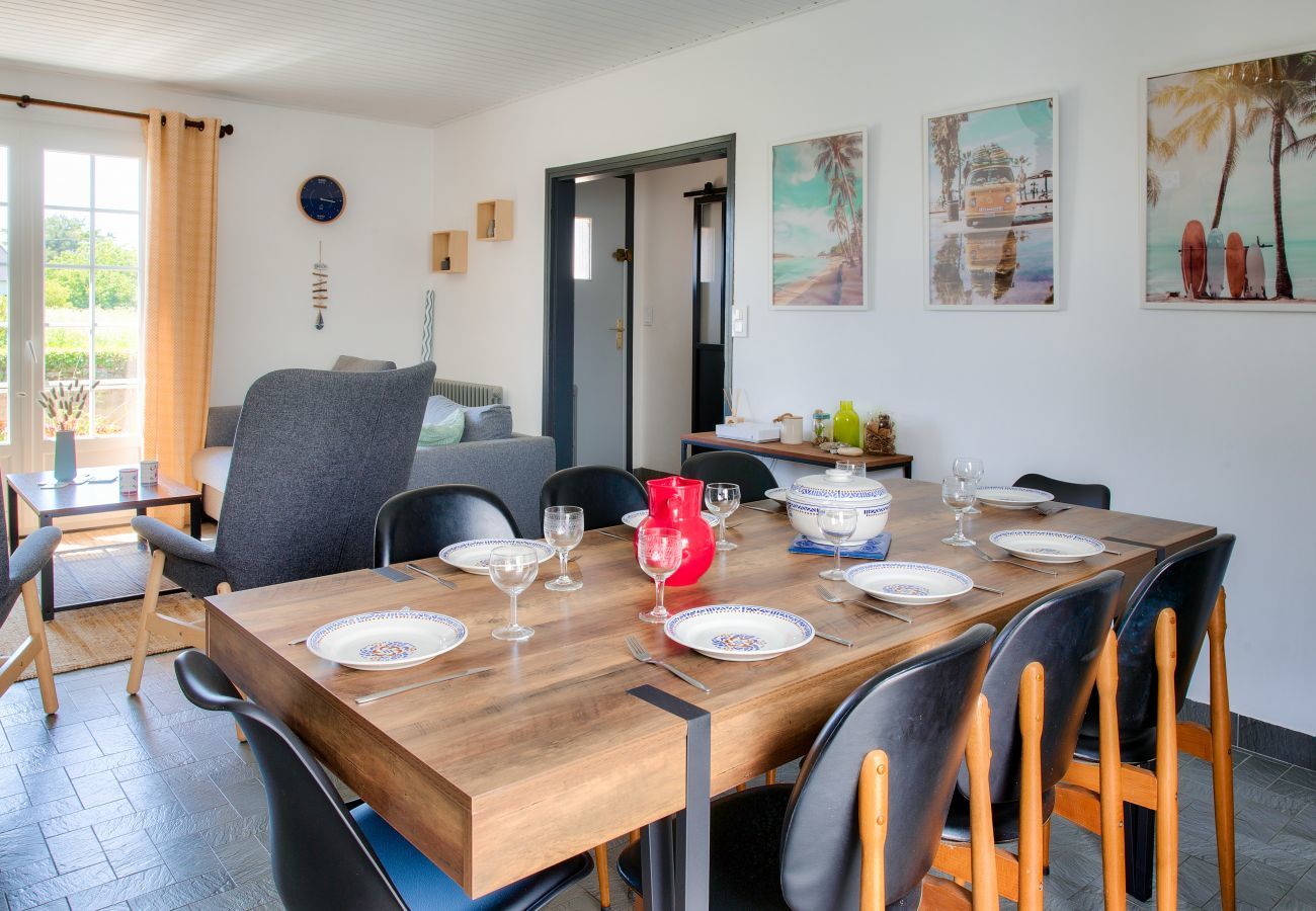 Ferienhaus in Penmarch - Großes Familienhaus für 8 mit Garten