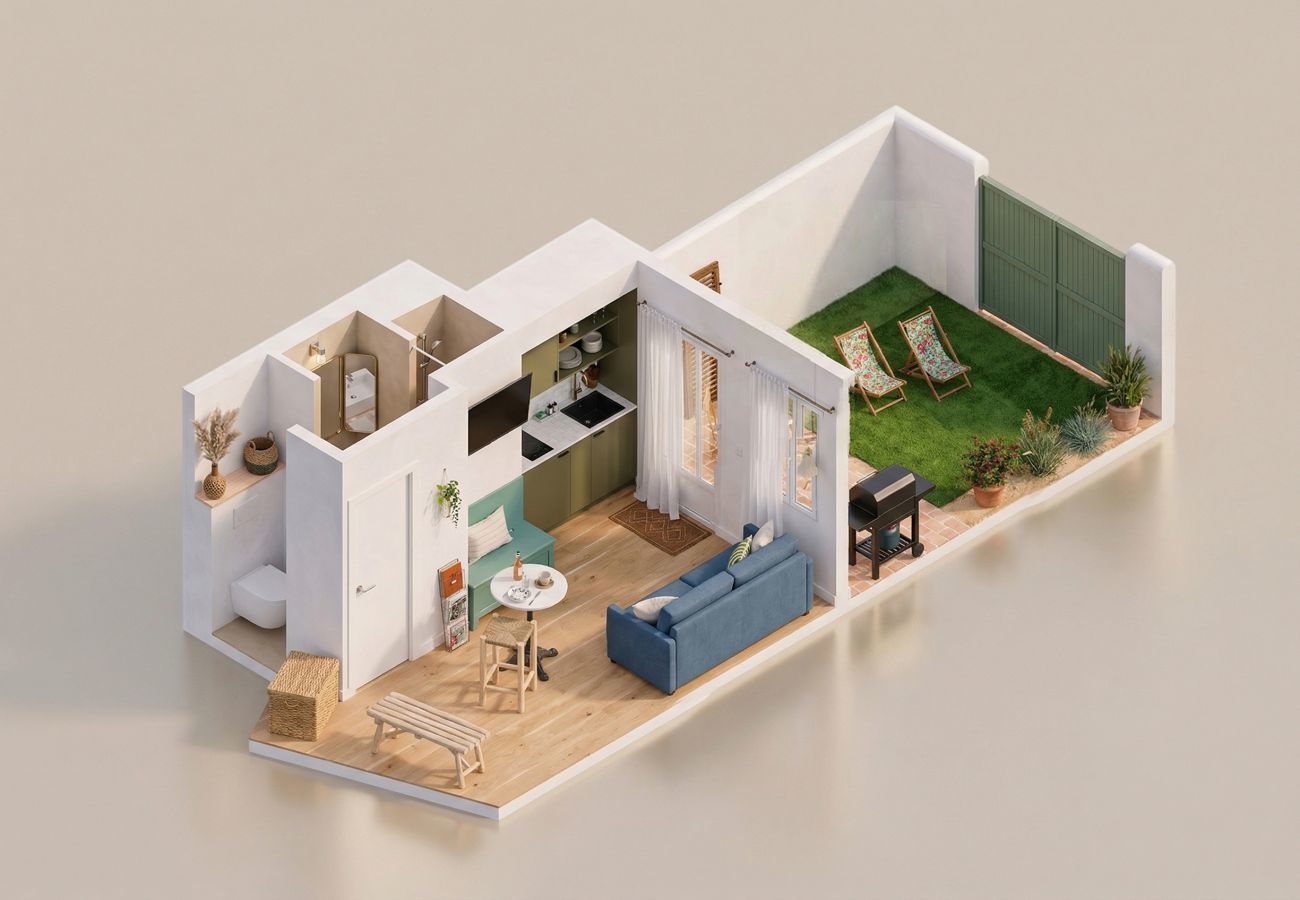 Studio in Rivedoux-Plage - Studio mit Terrasse 250 Meter vom Hafen entfernt