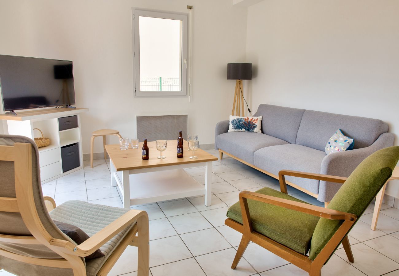 Ferienhaus in Ile Tudy - 400m vom Strand von Le Téven, Haus für 6