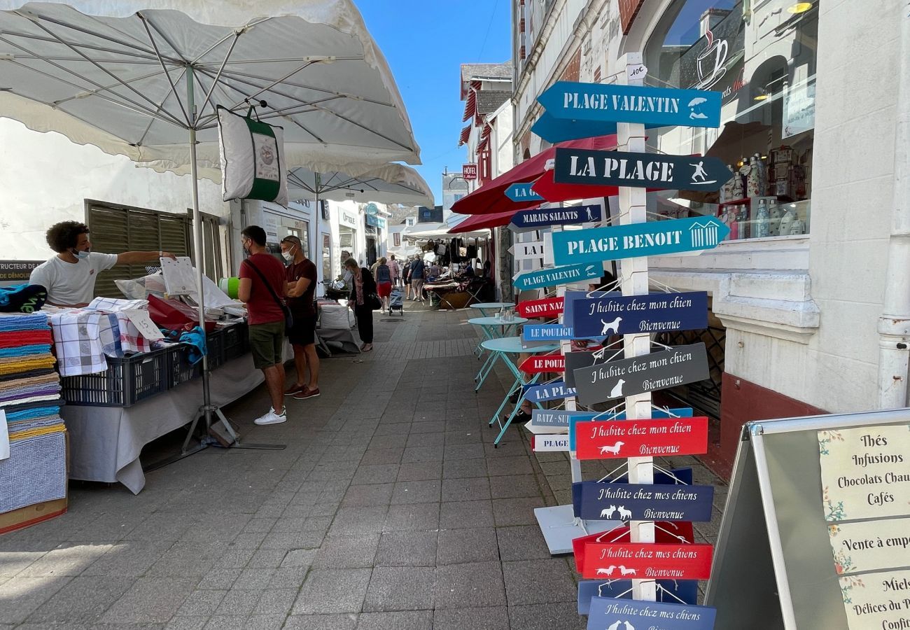 Ferienwohnung in Le Pouliguen -  Entspannung und Blick auf den Hafen in Pouliguen