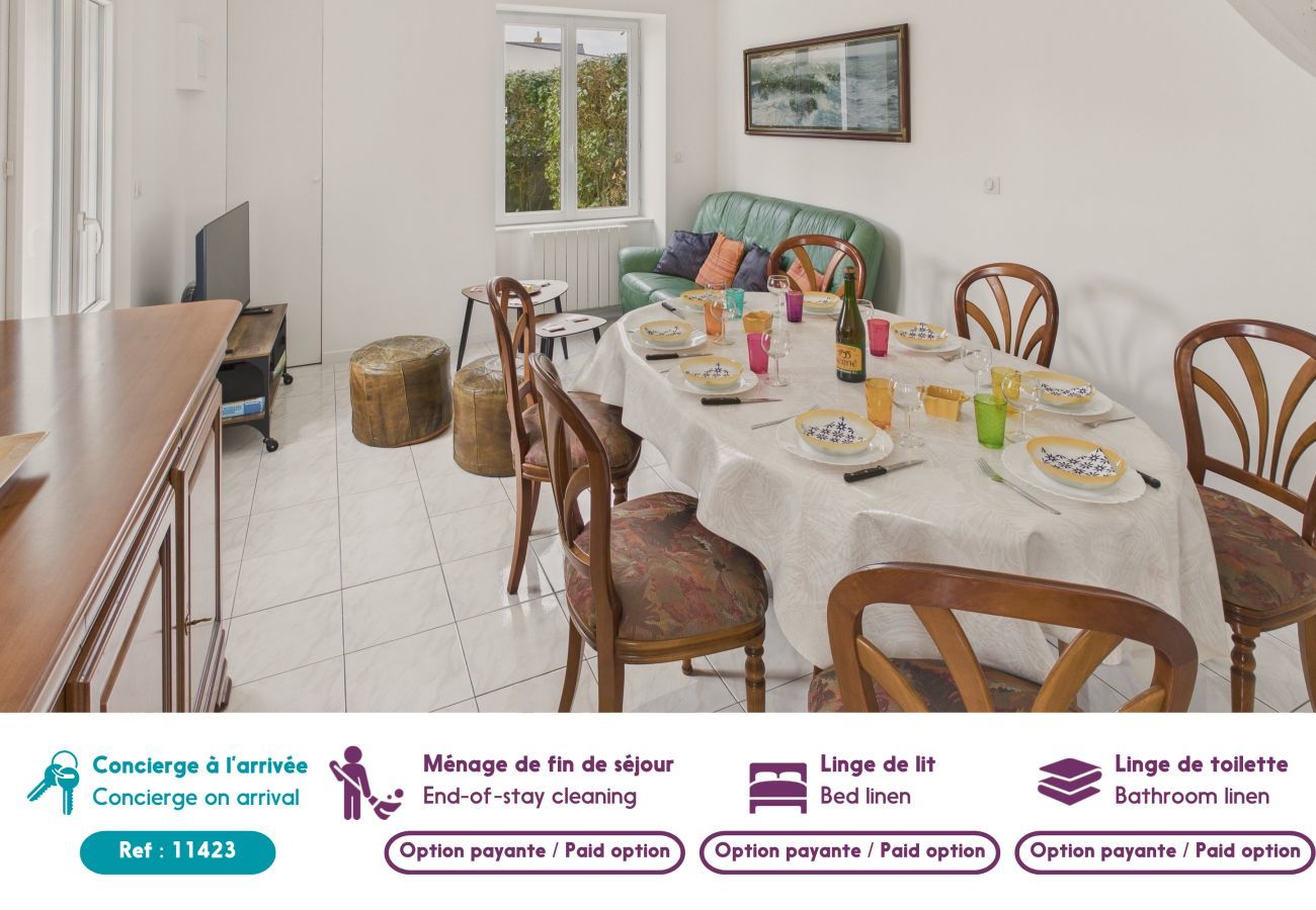 Ferienhaus in Le Guilvinec - Plage de la Grève Blanche in 600m - Haus für 8