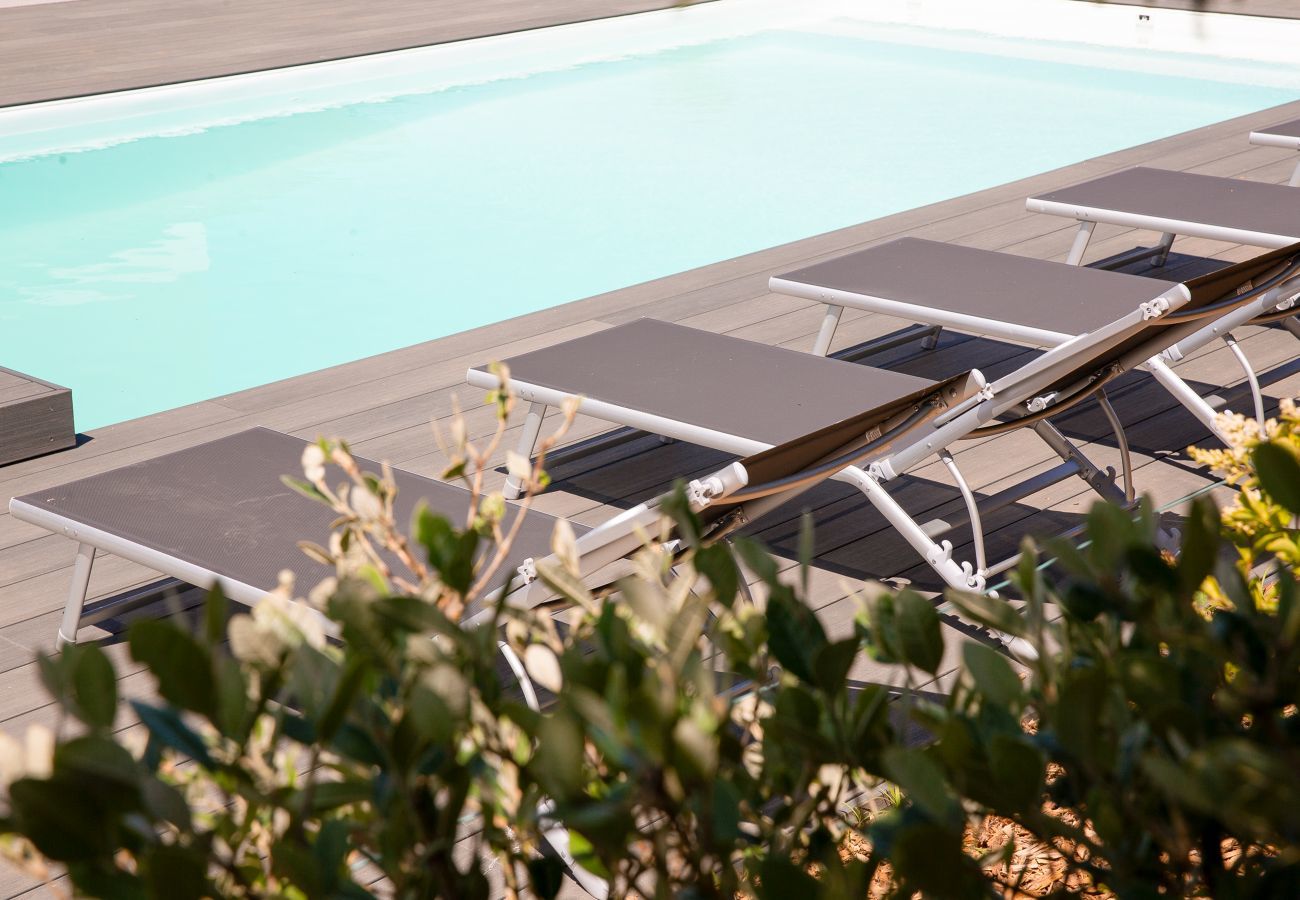 Ferienhaus in Pléneuf-Val-André - Neue Villa mit Pool Meerblick für 9