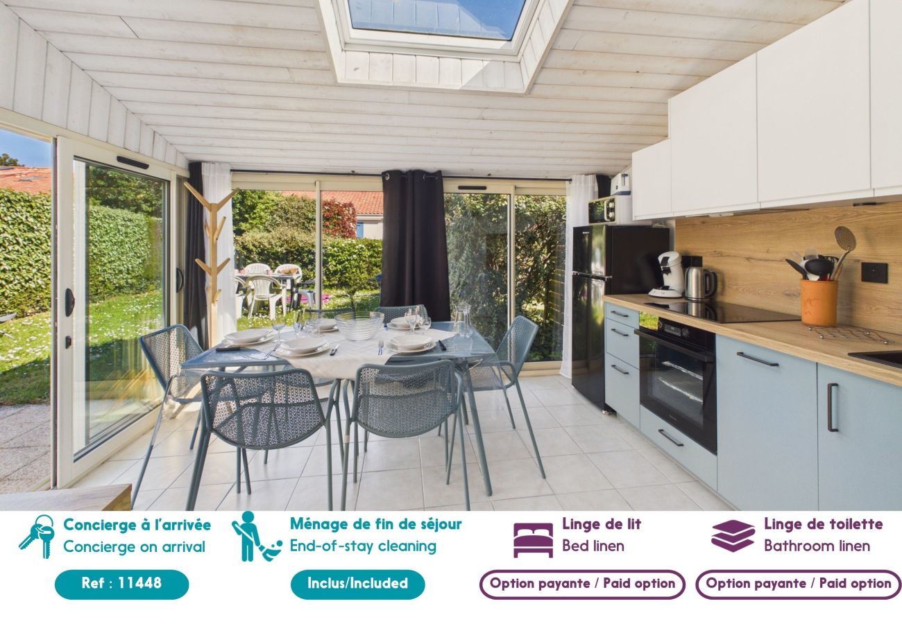 Ferienhaus in Saint-Michel-Chef-Chef - Haus mit Pool 200 m vom Strand entfernt