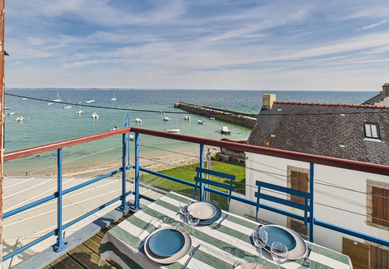Ferienhaus in Saint-Pierre-Quiberon - Meerblick - Haus f&amp;amp;amp;amp;amp;amp;uuml;r 7 mit Balkon