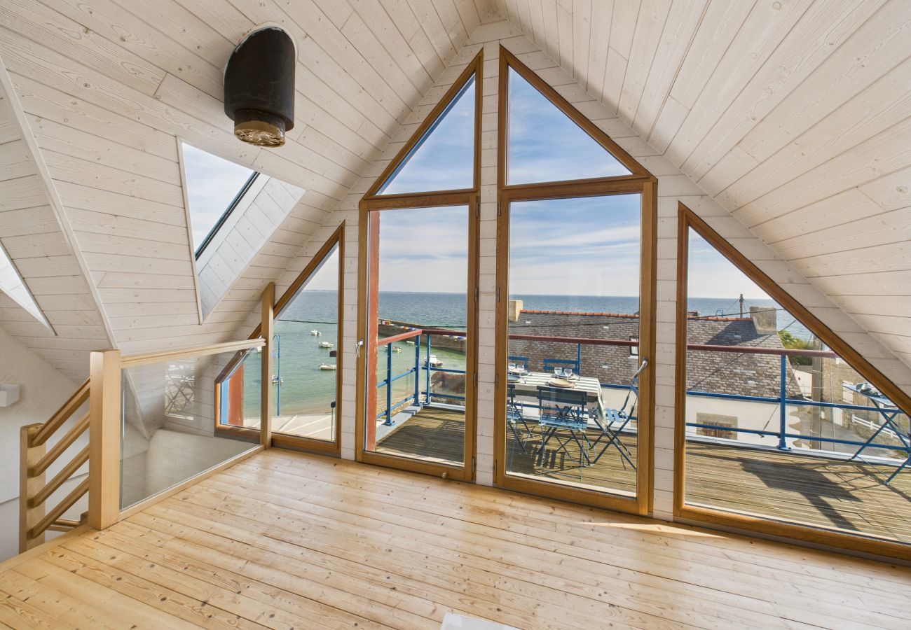 Ferienhaus in Saint-Pierre-Quiberon - Meerblick - Haus f&amp;amp;amp;amp;amp;amp;uuml;r 7 mit Balkon