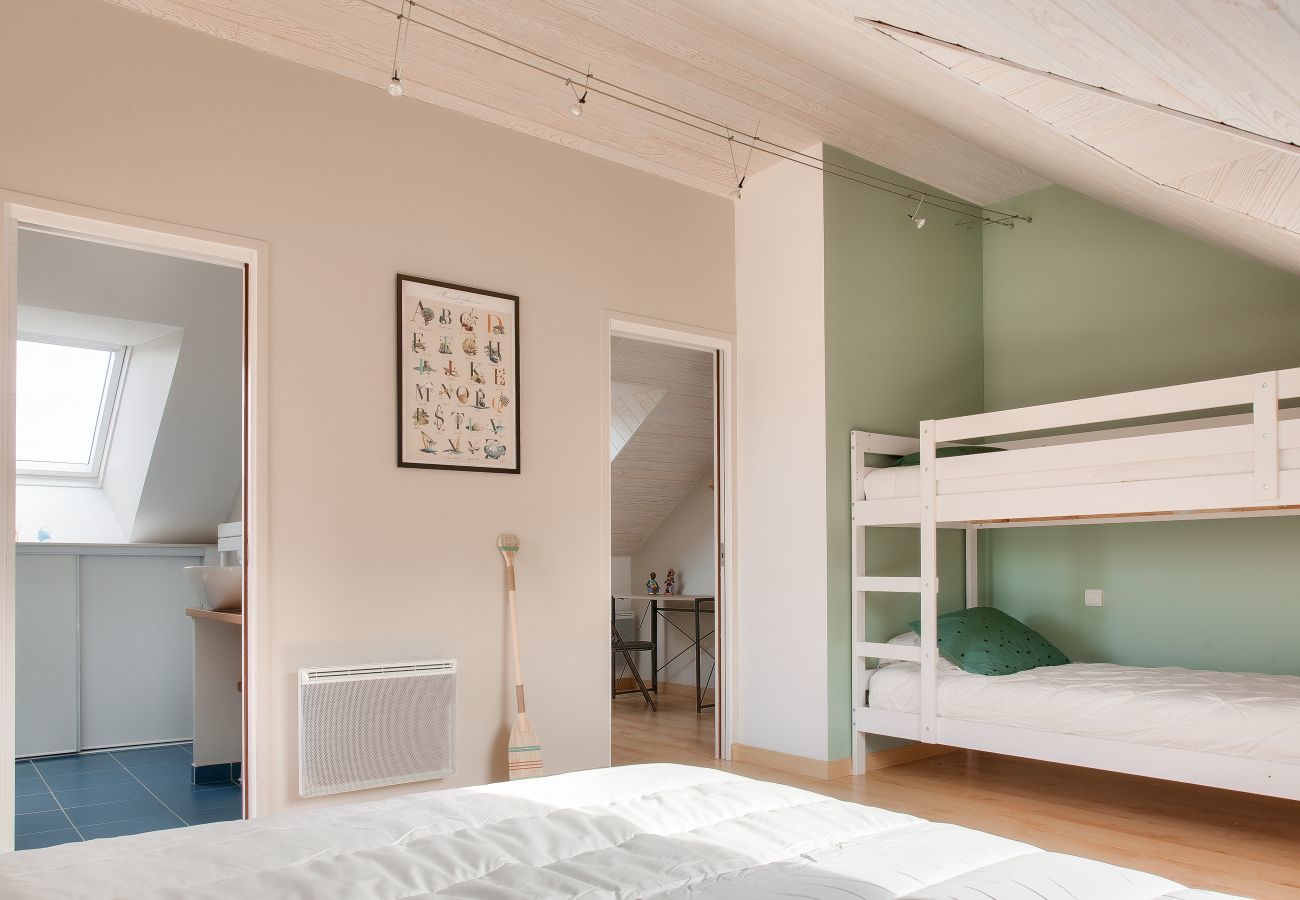 Ferienhaus in Fouesnant - Garten mit Pool- 1km von Strand- Für 8