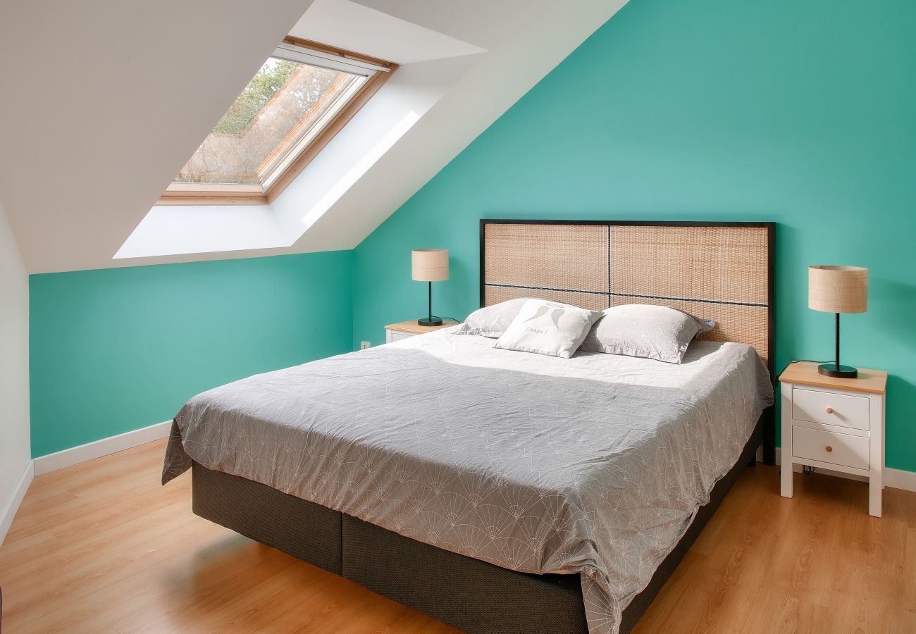 Ferienhaus in Fouesnant - Garten mit Pool- 1km von Strand- Für 8