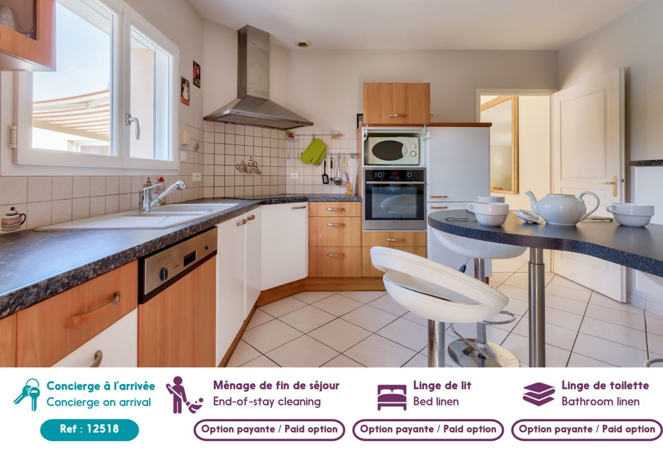 Ferienhaus in Talmont-Saint-Hilaire - Haus für 6 - Pool und Entspannung