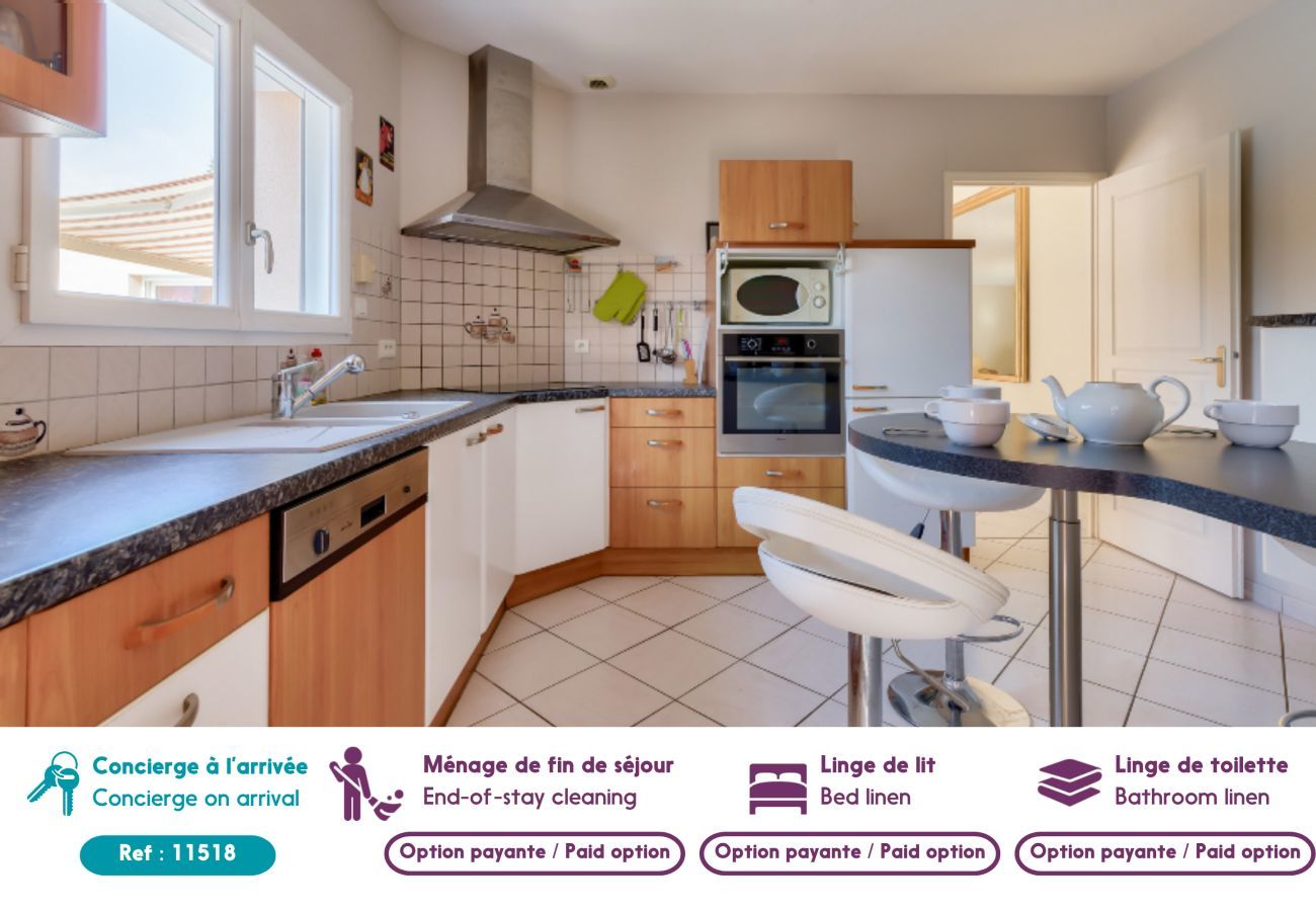 Ferienhaus in Talmont-Saint-Hilaire - Haus f&uuml;r 6 - Pool und Entspannung
