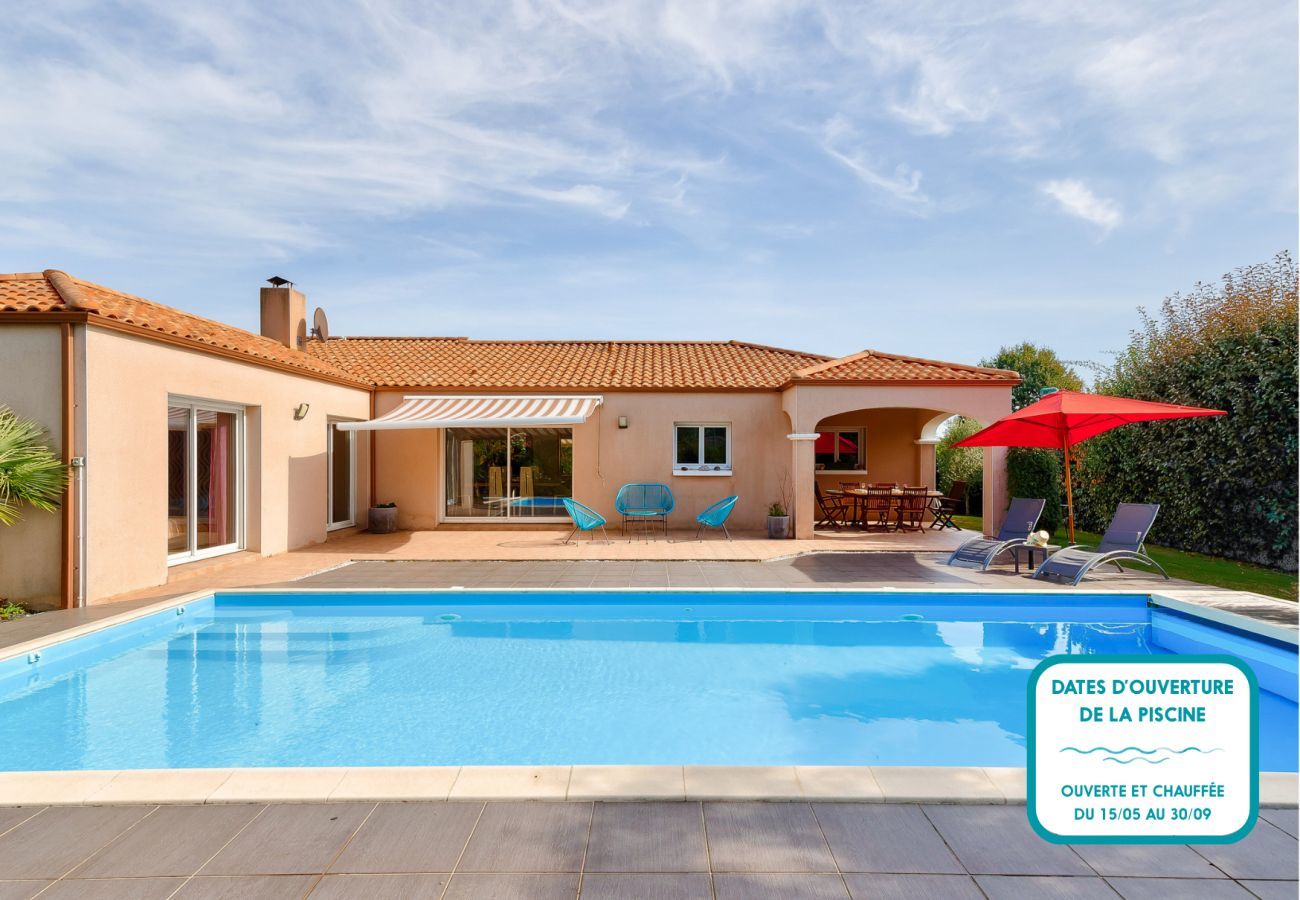 Ferienhaus in Talmont-Saint-Hilaire - Haus f&uuml;r 6 - Pool und Entspannung