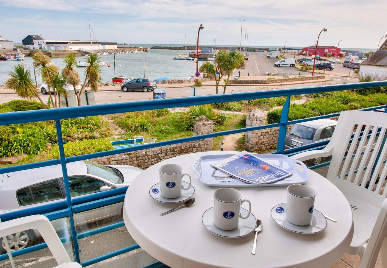 Ferienwohnung in Plobannalec-Lesconil - 200m vom Strand, Wohnung mit Meerblick für 2