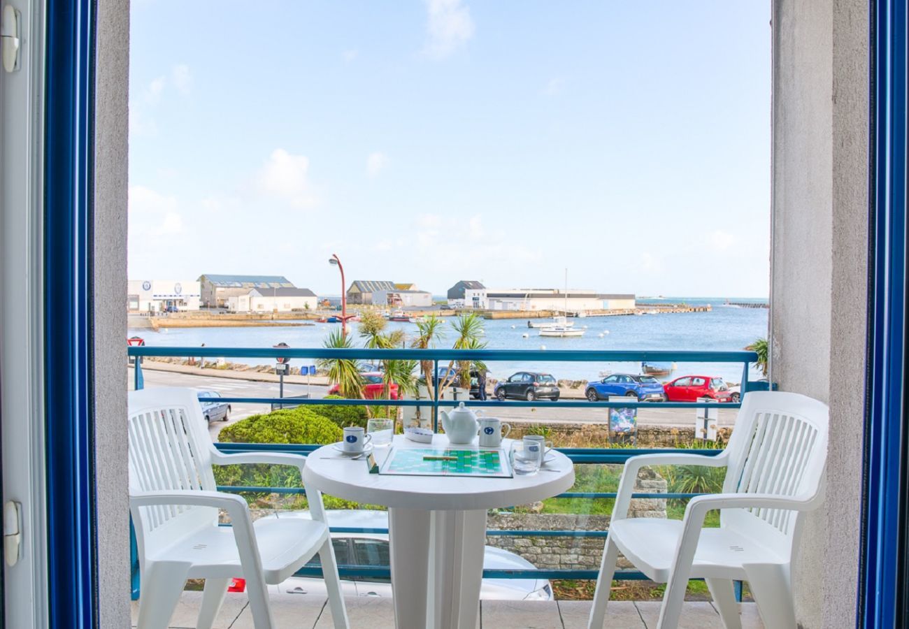 Ferienwohnung in Plobannalec-Lesconil - 200m vom Strand, Wohnung mit Meerblick für 2