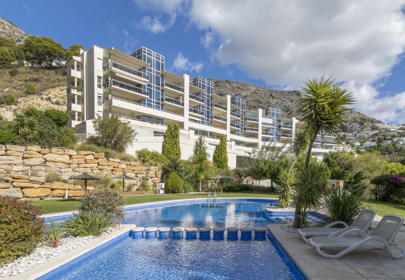 Ferienwohnung in Altea - Meerblick in Altea - Schwimmbad - Wohnung für 4