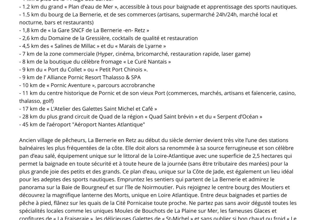 Ferienhaus in La Bernerie-en-Retz -  Haus für 8 Personen, mit Whirlpool, 200 m vom Strand entfernt