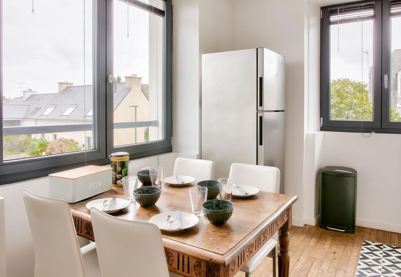 Ferienwohnung in Fouesnant -  400 m Strand - Fouesnant Beg Meil ​​​​- Apartment für 4 Personen