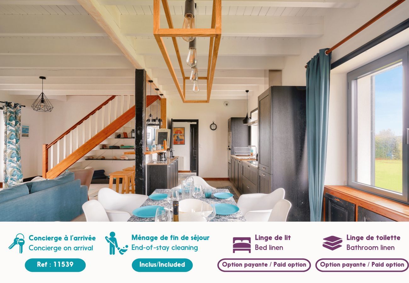 Ferienhaus in Penmarch - 100m zum Strand, Haus für 10 personen