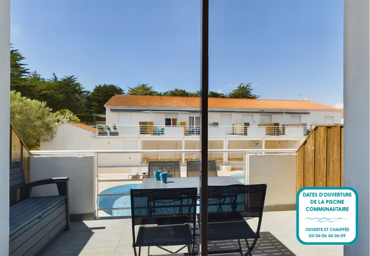 Ferienwohnung in Saint-Jean-de-Monts - 400m vom Strand, Wohnung mit Pool