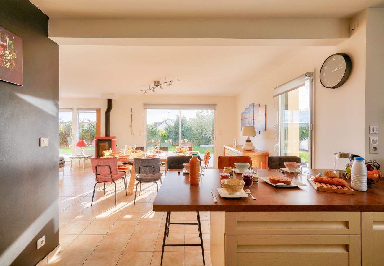 Ferienhaus in Plonéour-Lanvern - Land Bigouden, Haus für 8 mit Pool