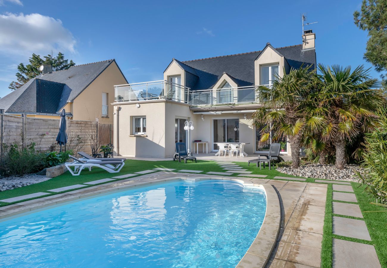 Ferienhaus in Le Pouliguen -  Schwimmbad - Familienhaus - 6 Personen