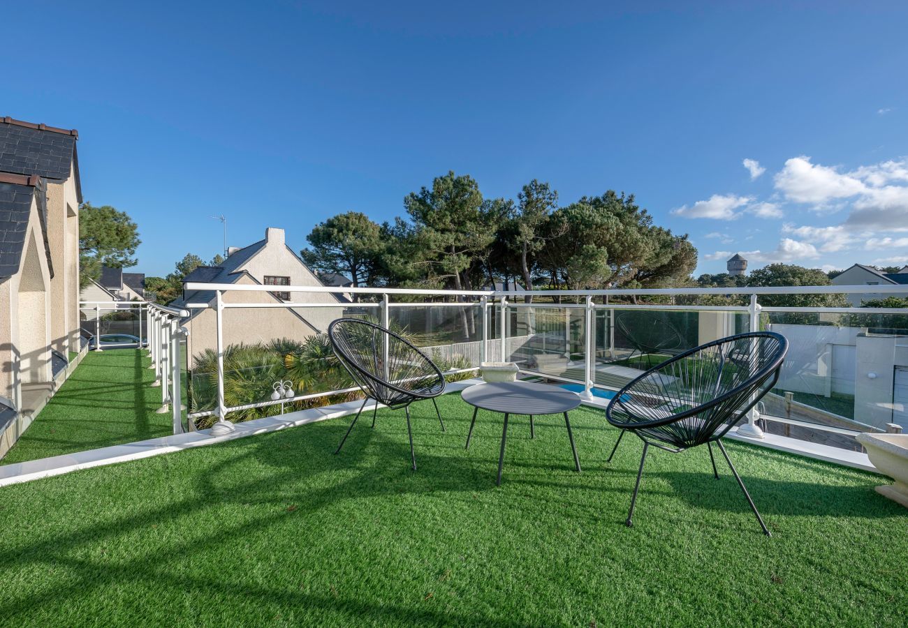 Ferienhaus in Le Pouliguen -  Schwimmbad - Familienhaus - 6 Personen