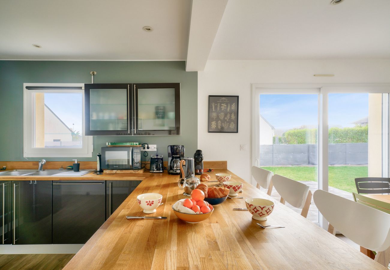 Ferienhaus in Plobannalec-Lesconil - Haus mit Pool für 8 - 500m zum Strand