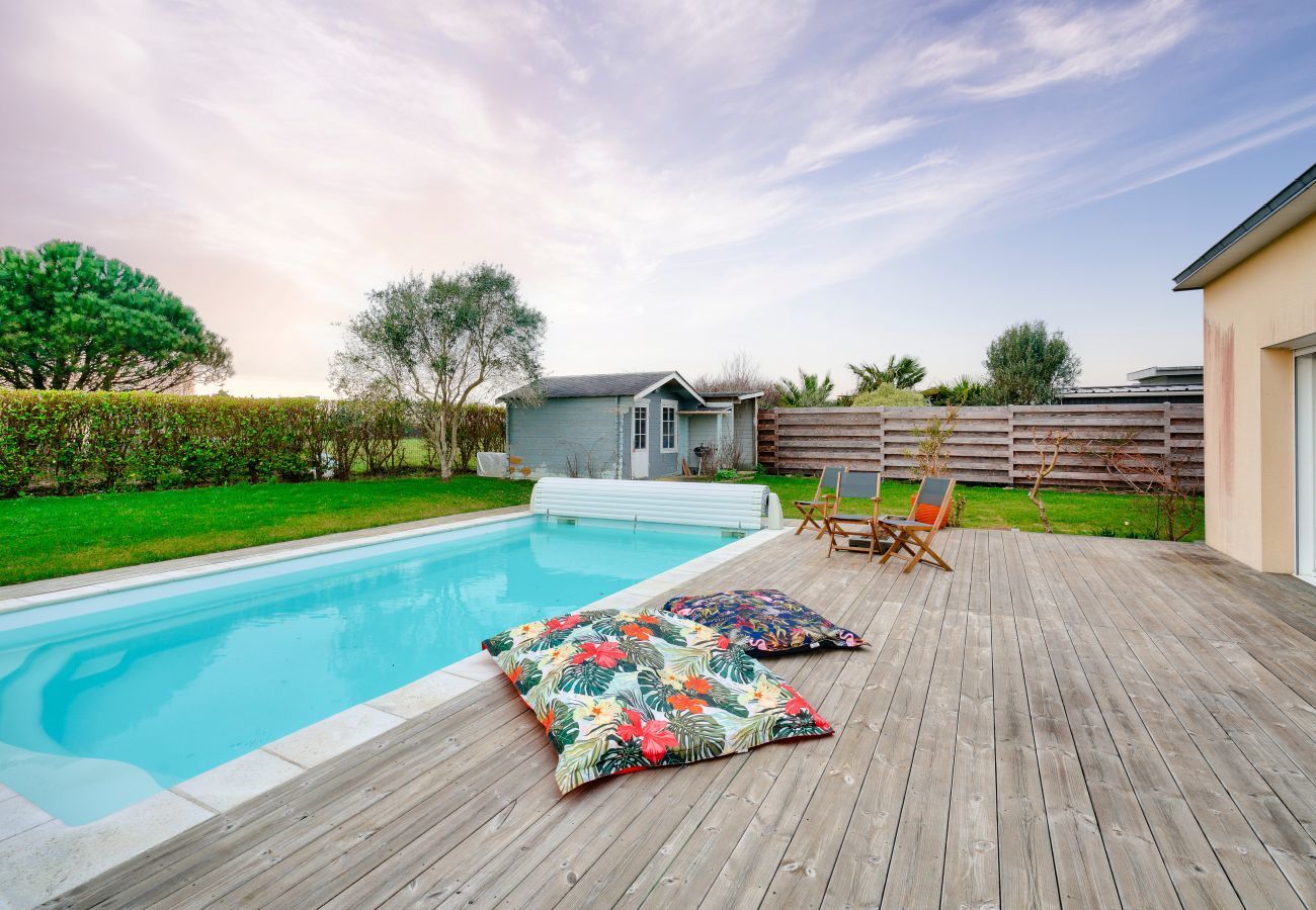 Ferienhaus in Plobannalec-Lesconil - Haus mit Pool für 8 - 500m zum Strand