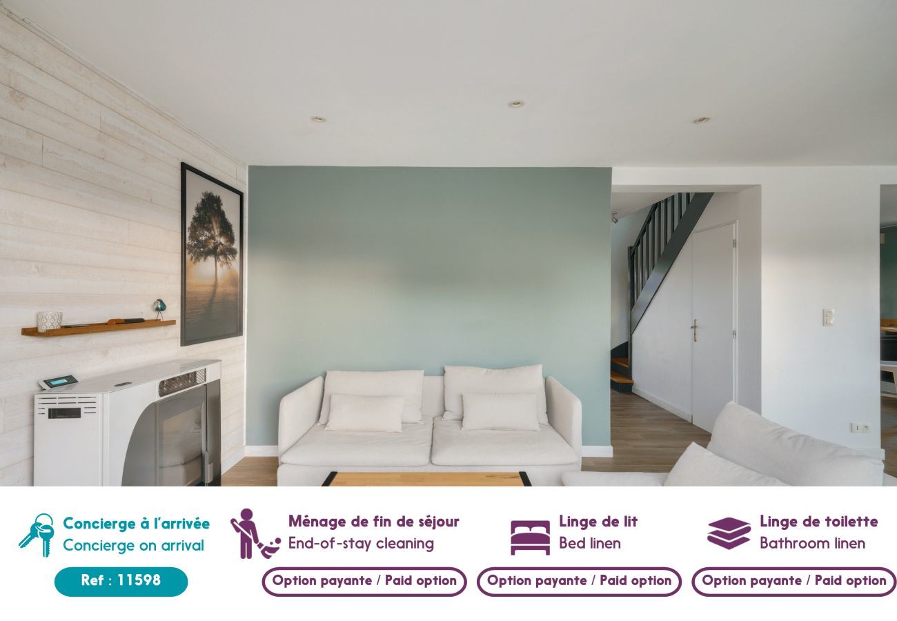 Ferienhaus in Plobannalec-Lesconil - Haus mit Pool für 8 - 500m zum Strand