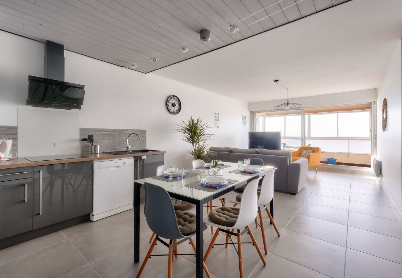 Ferienwohnung in Saint-Hilaire-de-Riez - Meerblick - 50m zum Strand - Wohnung für 4