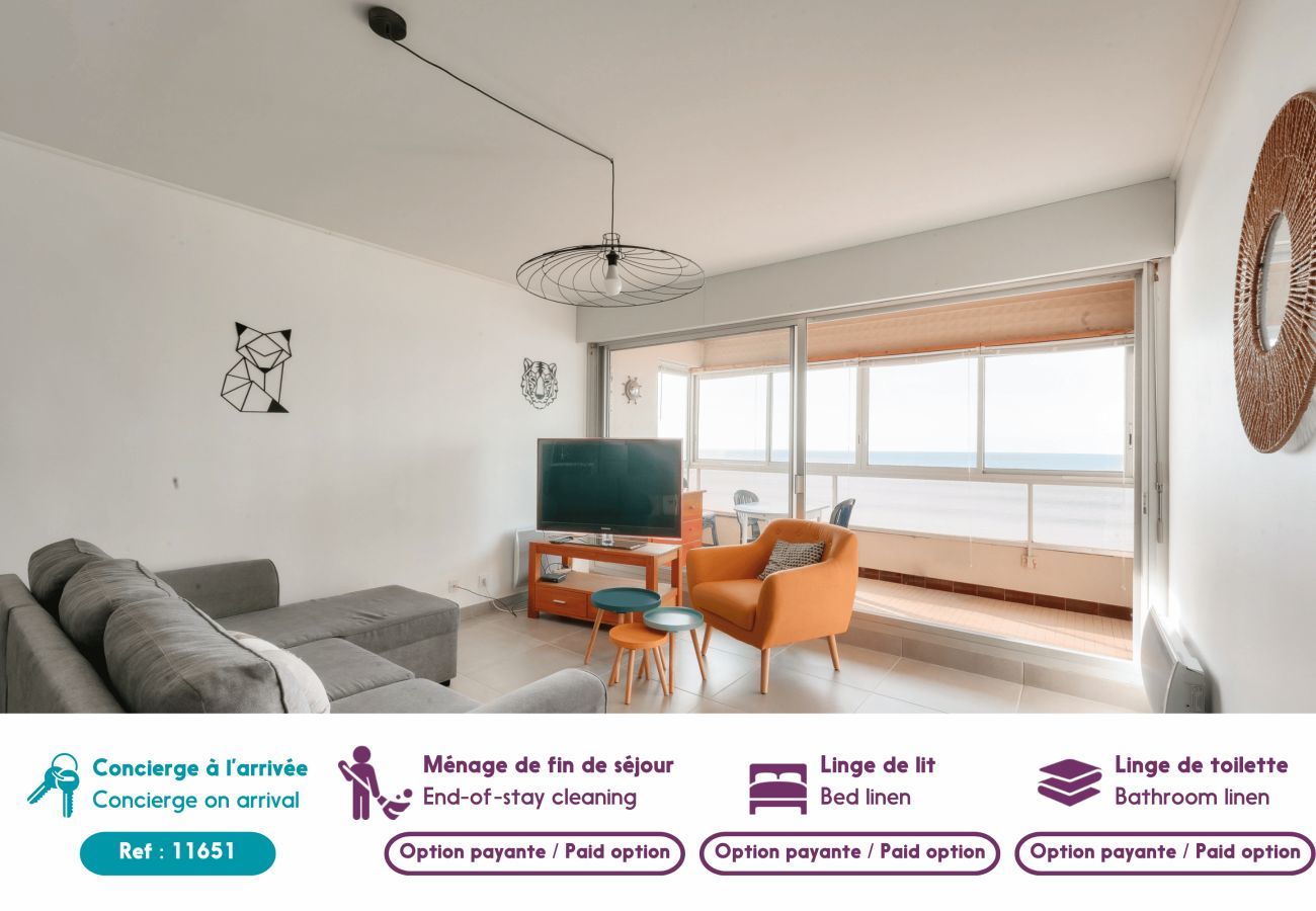 Ferienwohnung in Saint-Hilaire-de-Riez - Meerblick - 50m zum Strand - Wohnung für 4