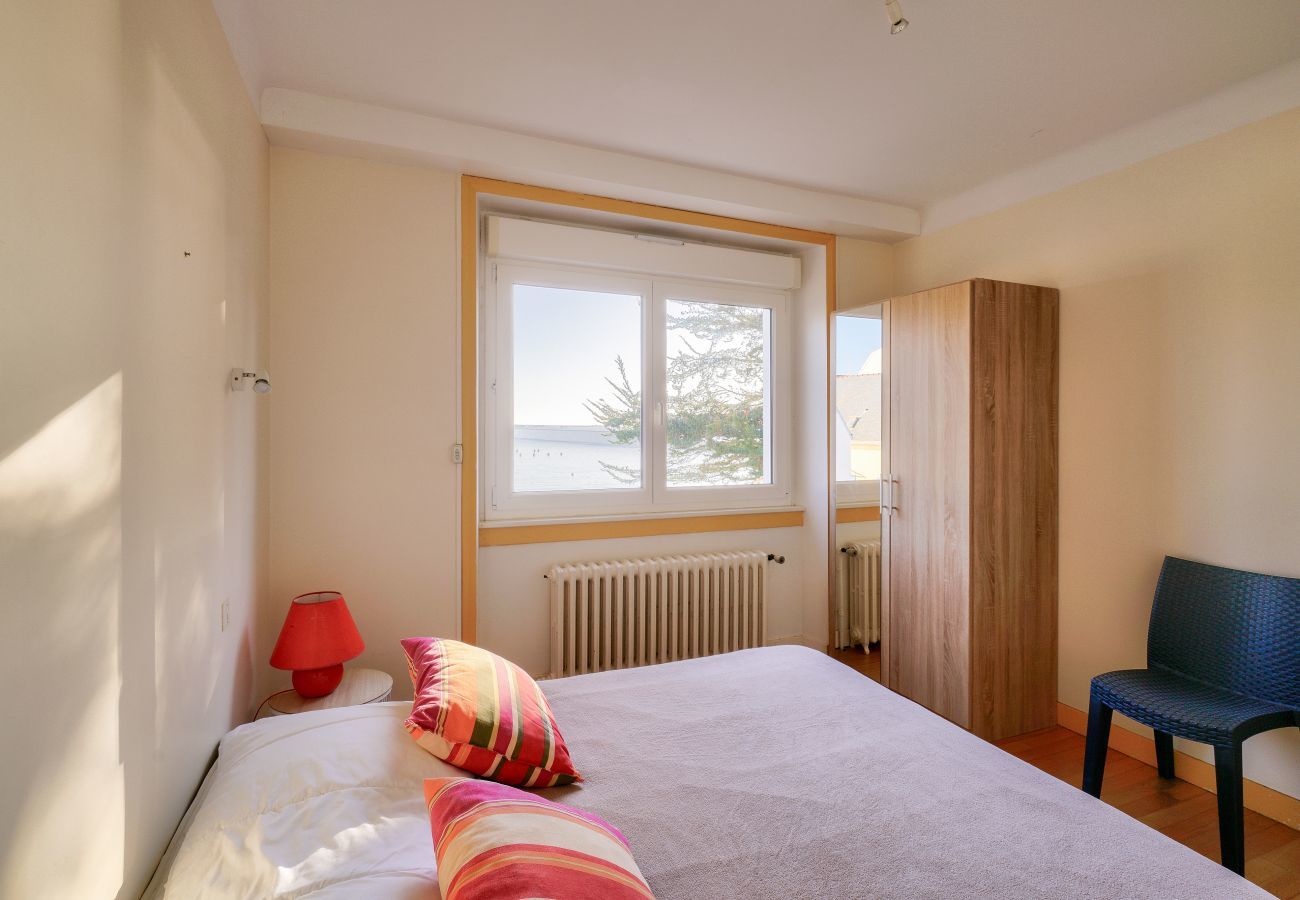 Ferienhaus in Plobannalec-Lesconil - Blick auf den Hafen - Haus für 10 mit Garten