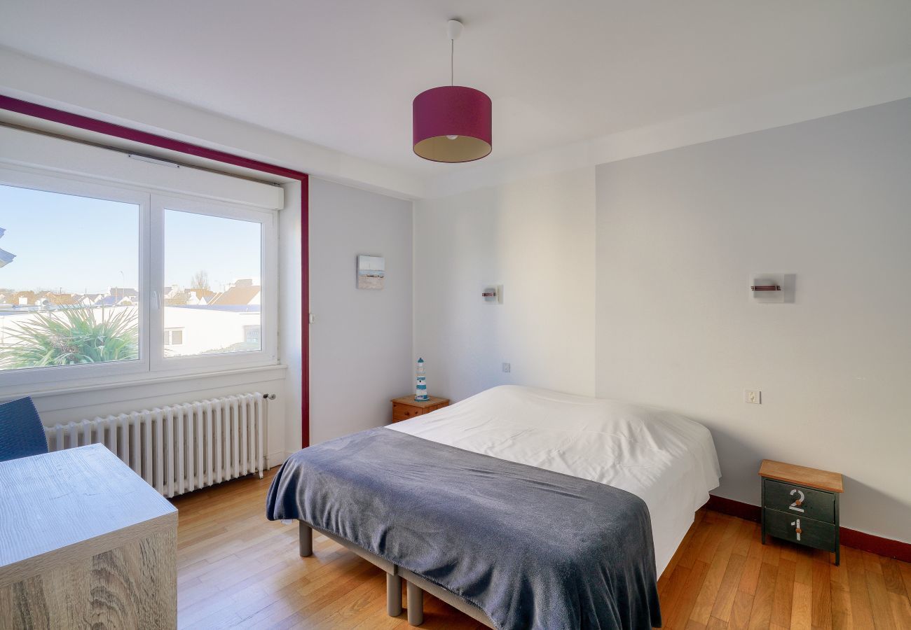 Ferienhaus in Plobannalec-Lesconil - Blick auf den Hafen - Haus für 10 mit Garten