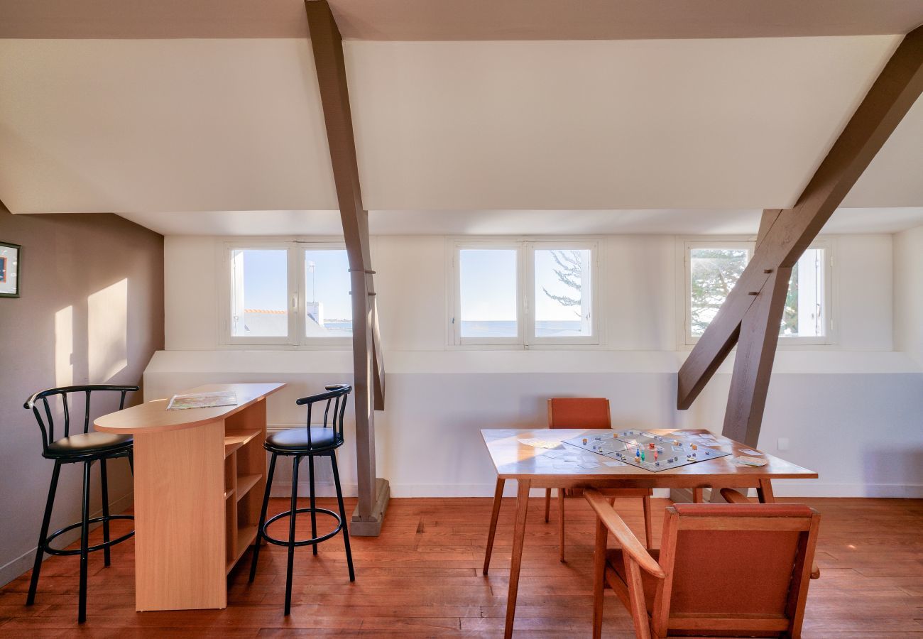 Ferienhaus in Plobannalec-Lesconil - Blick auf den Hafen - Haus für 10 mit Garten
