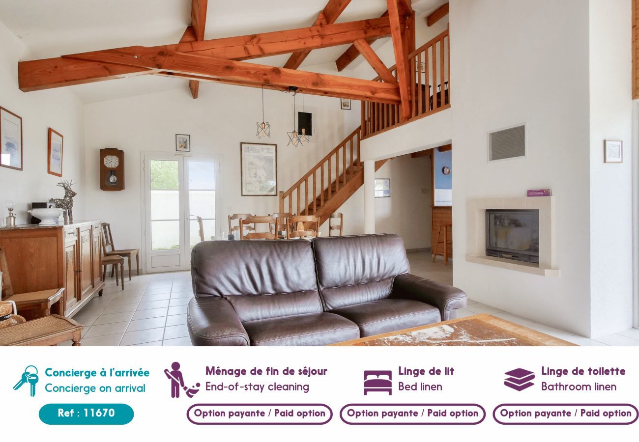 Ferienhaus in Les Portes-en-Ré - Les Portes en Ré, Haus mit Garten für 7