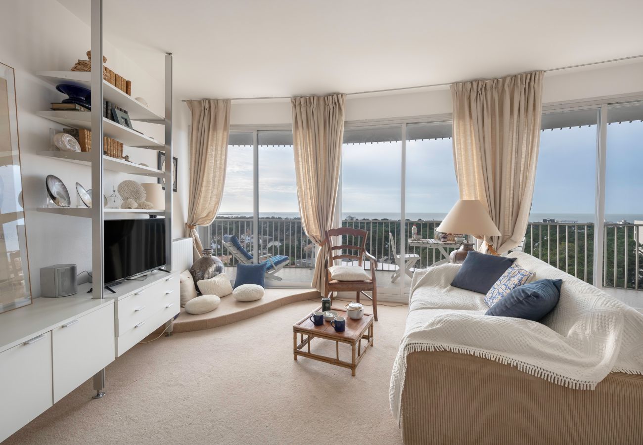 Ferienwohnung in La Baule-Escoublac -  Herrlicher Balkon - Meerblick - Apartment für 2 Personen