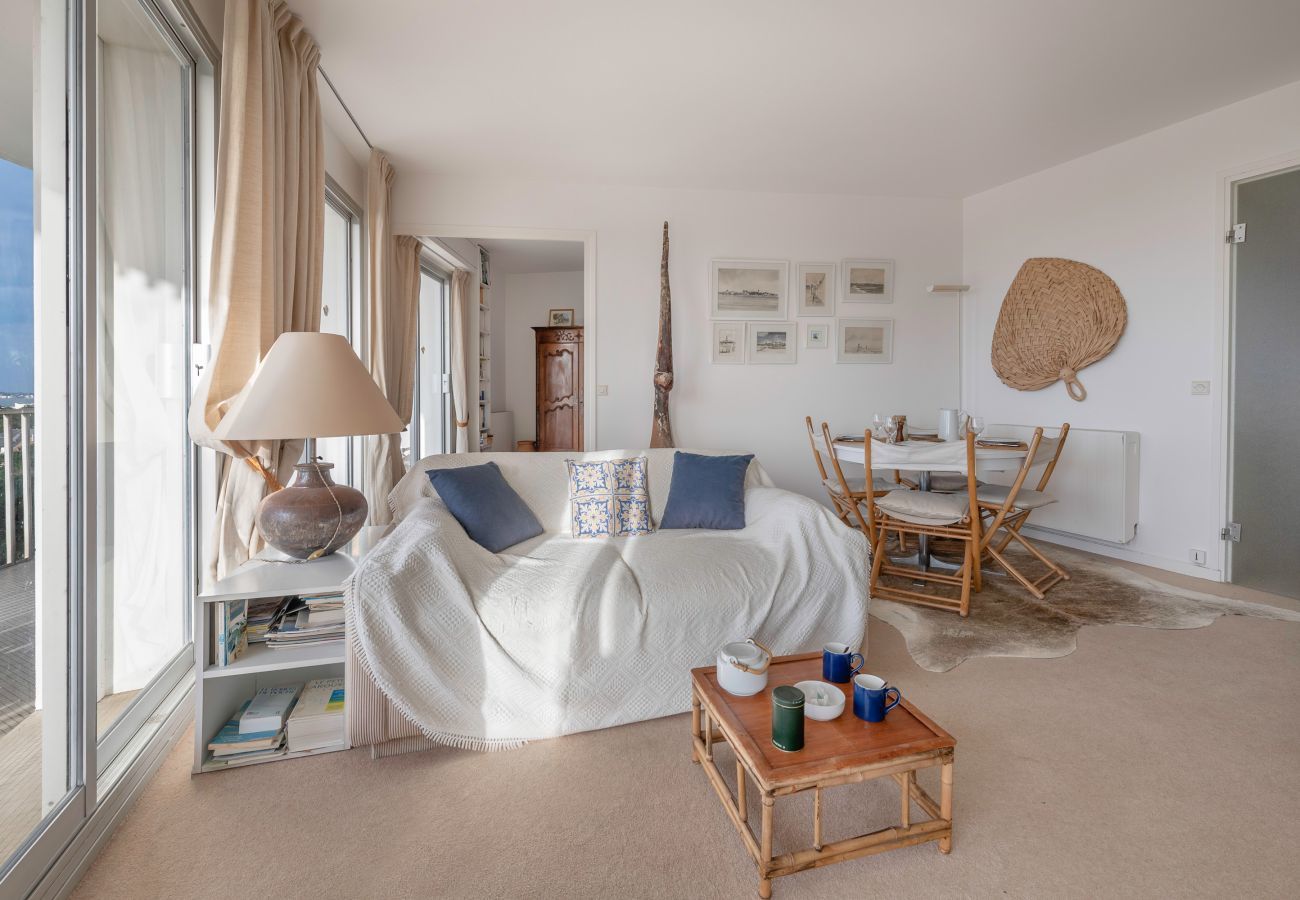 Ferienwohnung in La Baule-Escoublac -  Herrlicher Balkon - Meerblick - Apartment für 2 Personen