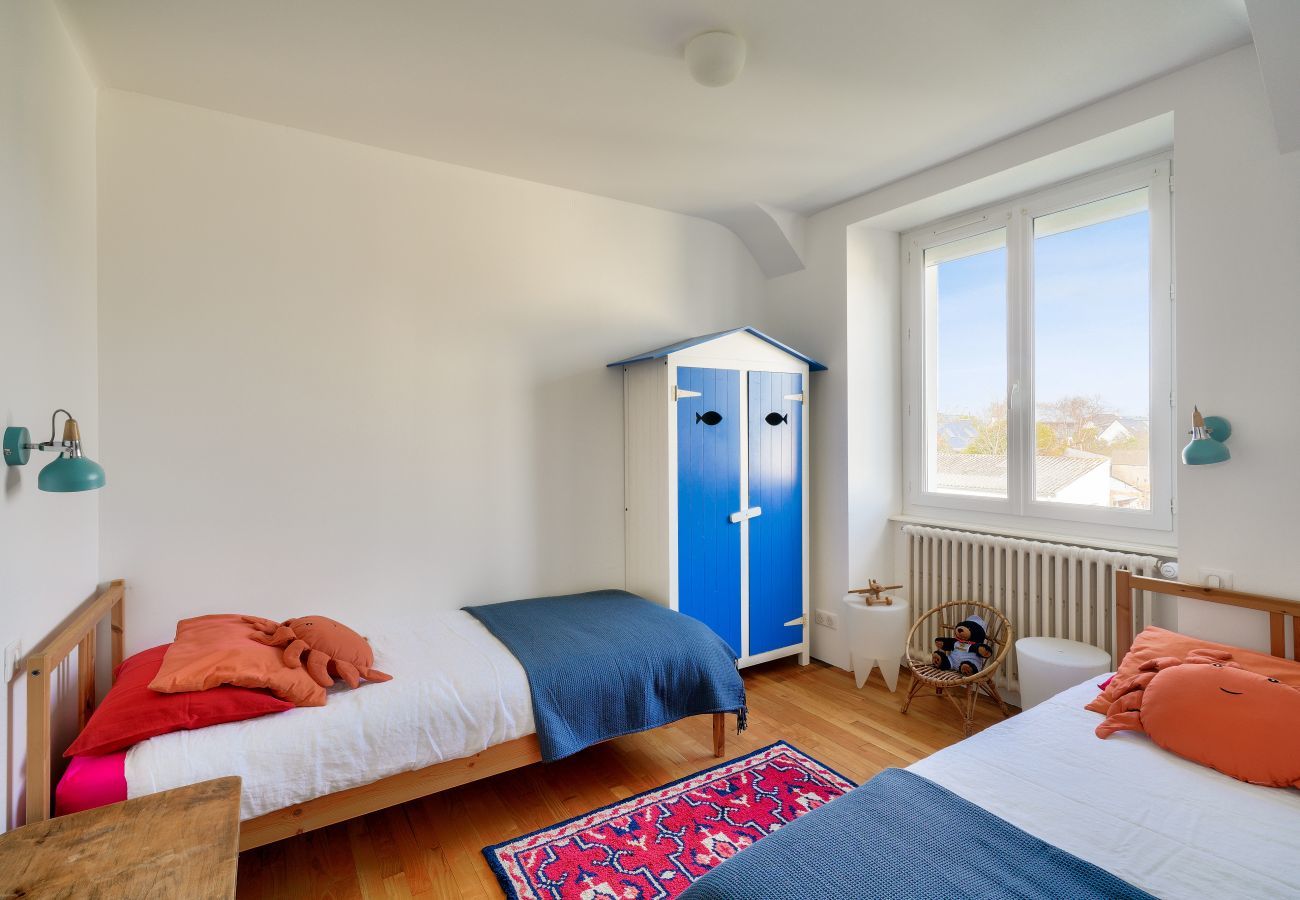 Ferienhaus in Ile Tudy - 350m vom Strand - Schönes Haus für 8 mit Garten